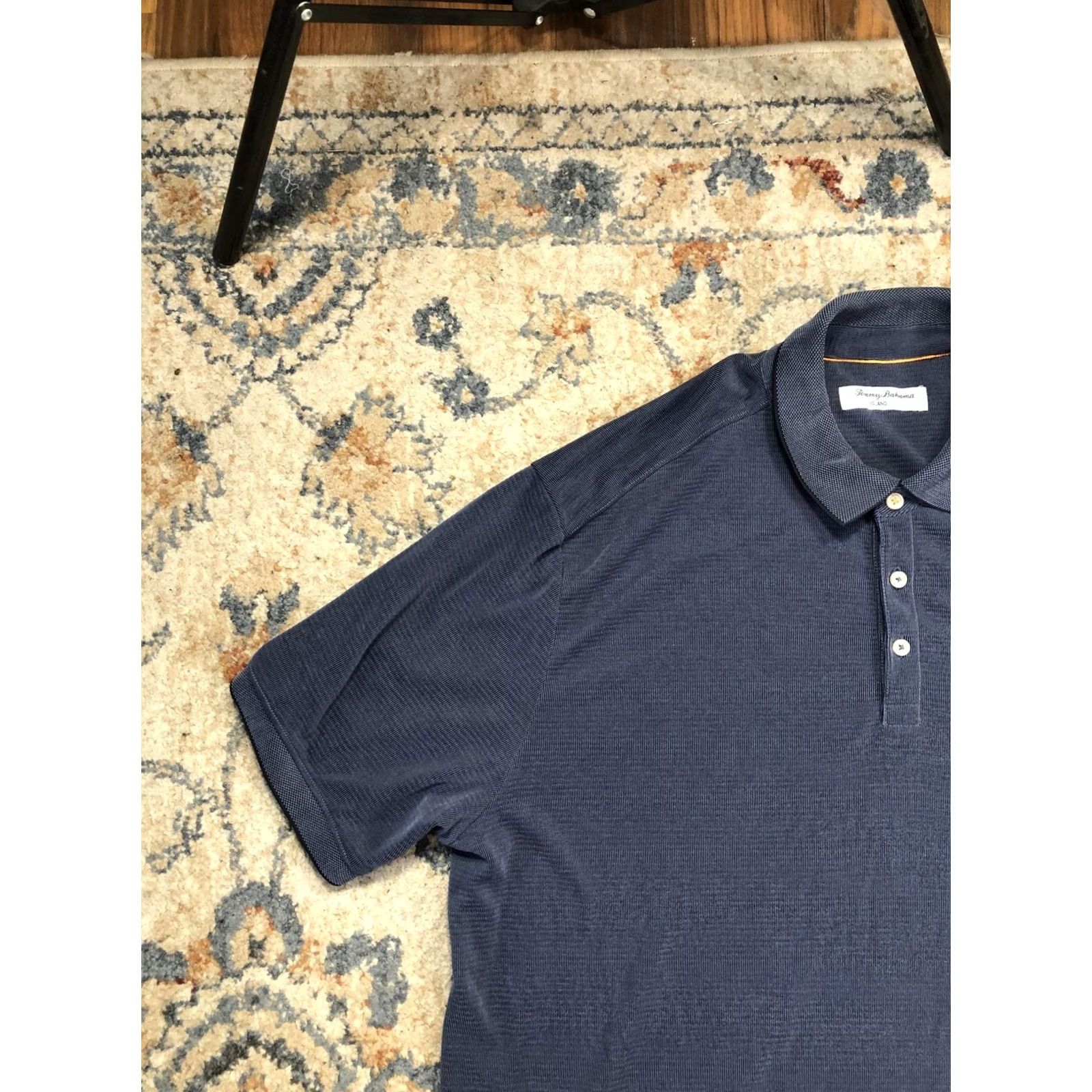 Tommy Bahama Tommy Bahama IslandZone Polo Shirt Mens 2XL Blue Stripe Short Sleeve Polo Shirt Mens Size US XXL / EU 58 / 5 - 3 Thumbnail