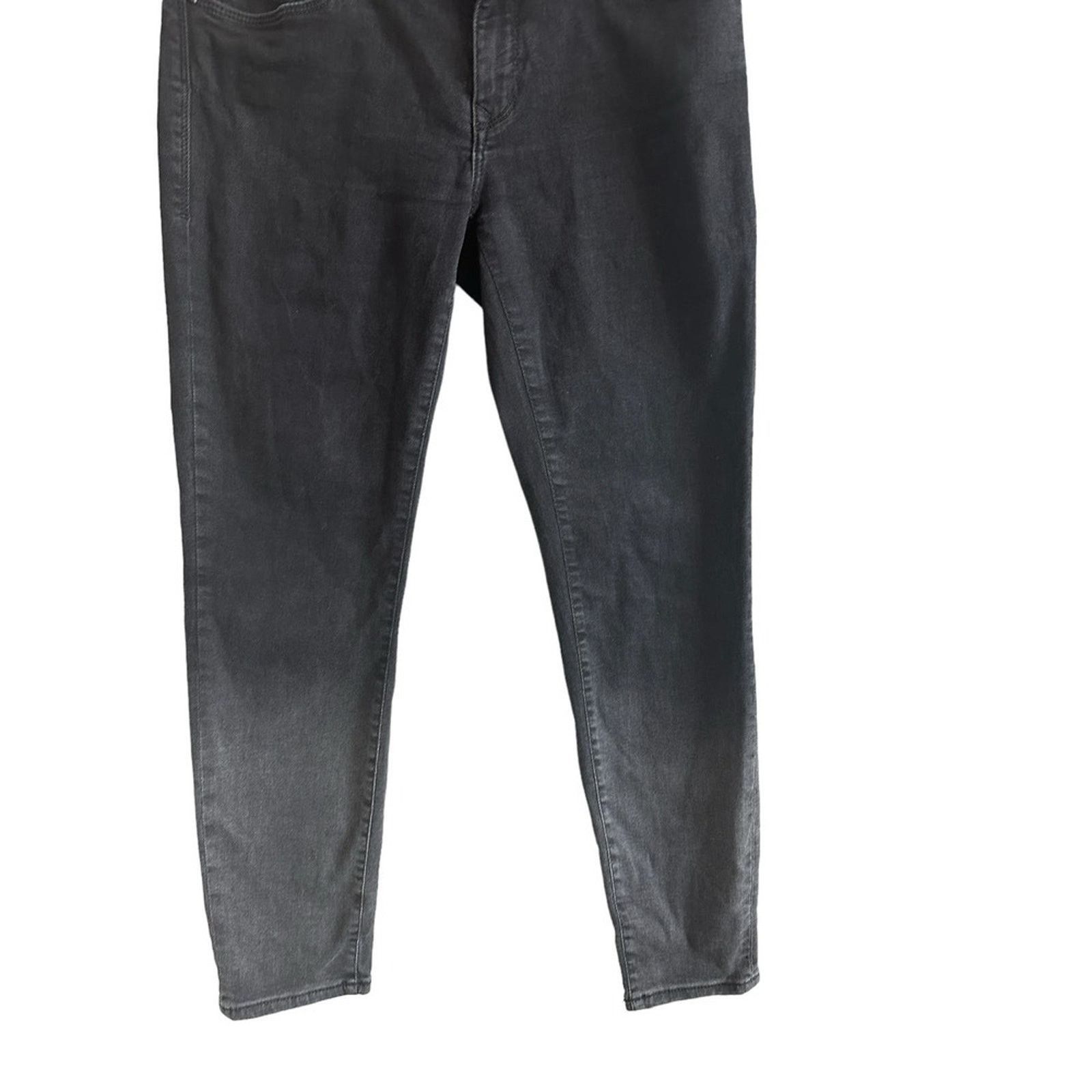 Mavi MAVI Adriana Ankle' Mid-Rise Super Skinny Black Jeans - 28 Size 28" / US 6 / IT 42 - 4 Thumbnail