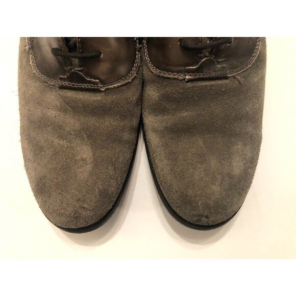 John Varvatos john varvatos men's gray leather suede dress shoes size: 9M Size US 9 / EU 42 - 5 Thumbnail