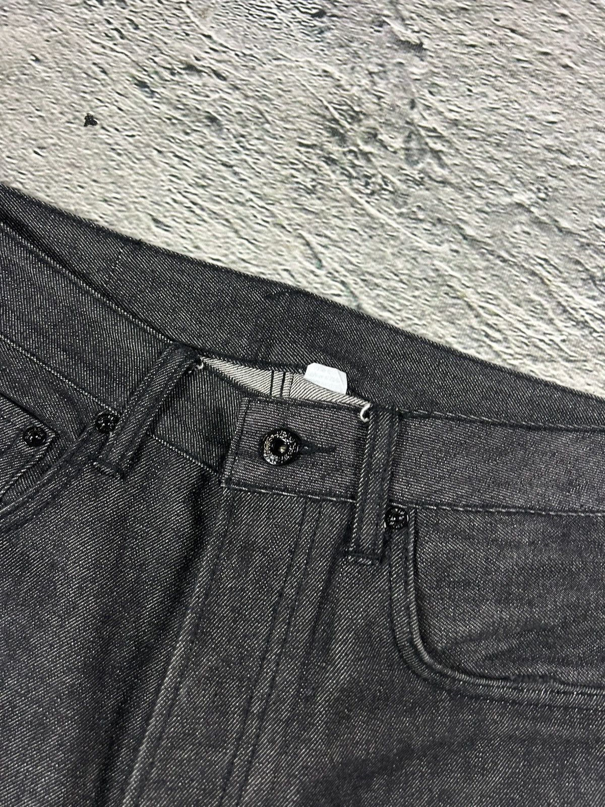 Evisu Evisu jorts black gray shorts raw denim leather seagulls Size US 30 / EU 46 - 6 Thumbnail