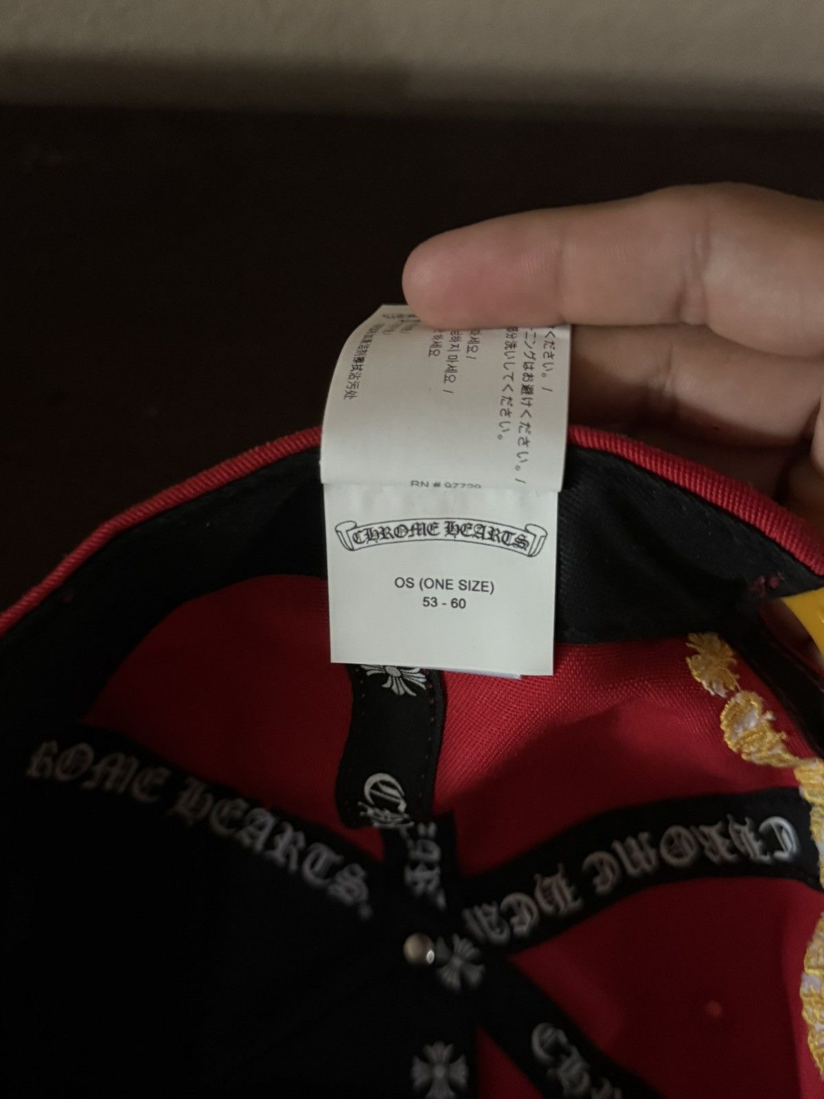 Chrome Hearts Chrome Hearts Red & Yellow Baseball Cap Size ONE SIZE - 8 Thumbnail
