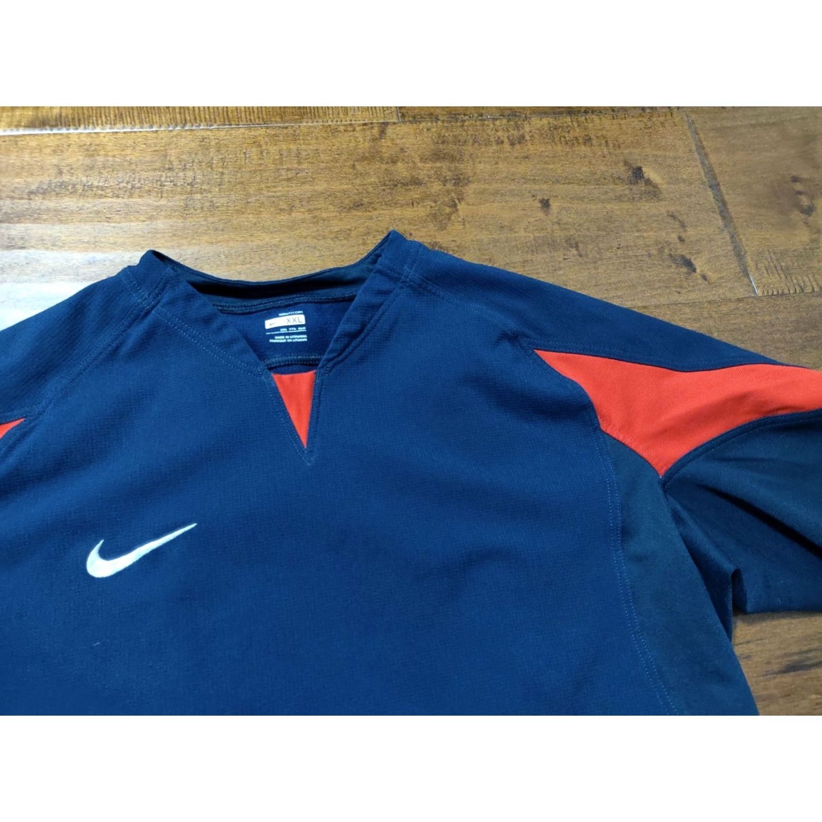 Nike Nike Fit Dry Rugby Training Jersey Navy Blue Red Men's Large Size US L / EU 52-54 / 3 - 2 Thumbnail