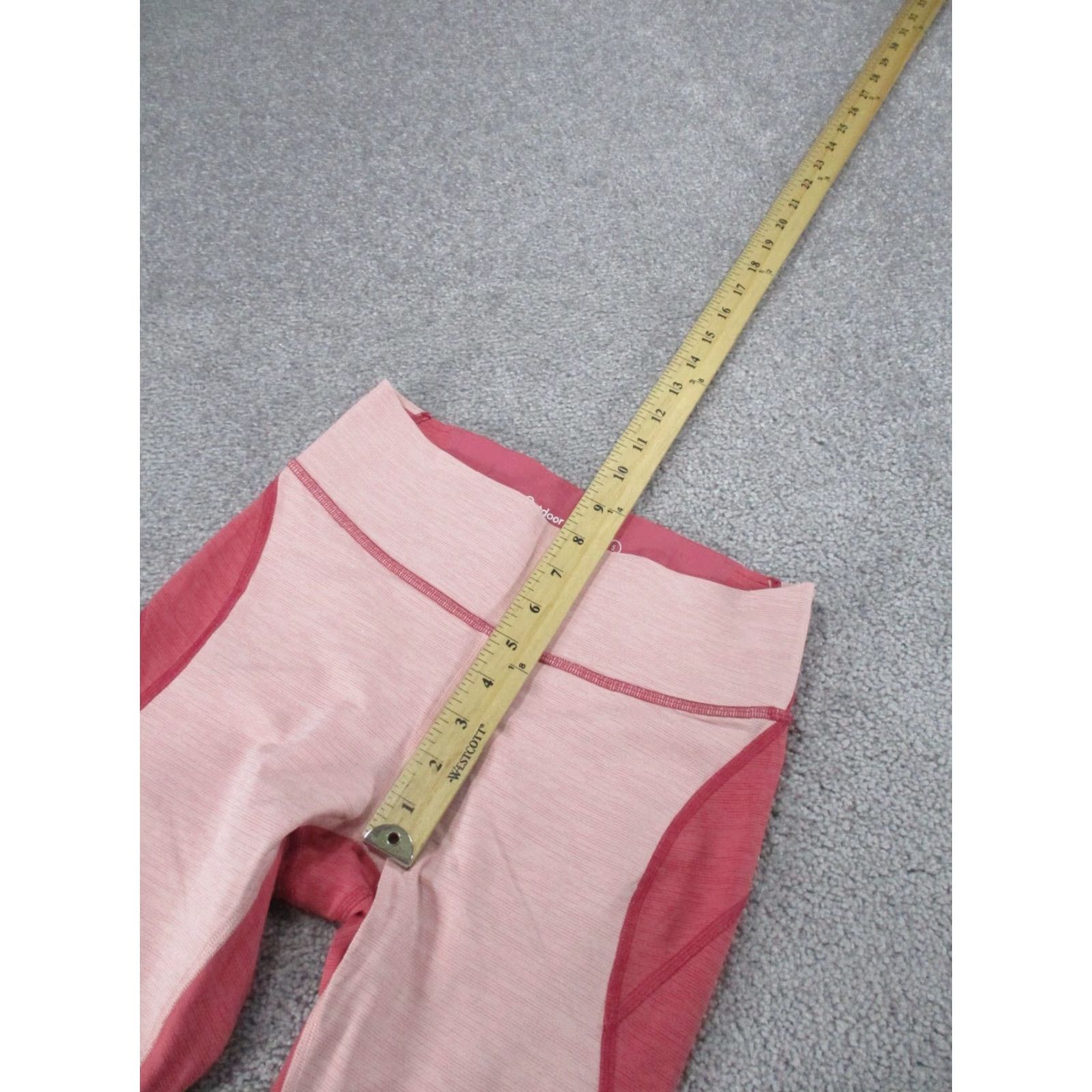 Outdoor Voices VINTAGE Outdoor Voices Women's Leggings Cropped Activewear Yoga Running Gym Small Pink 90s Size 28" / US 6 / IT 42 - 5 Thumbnail
