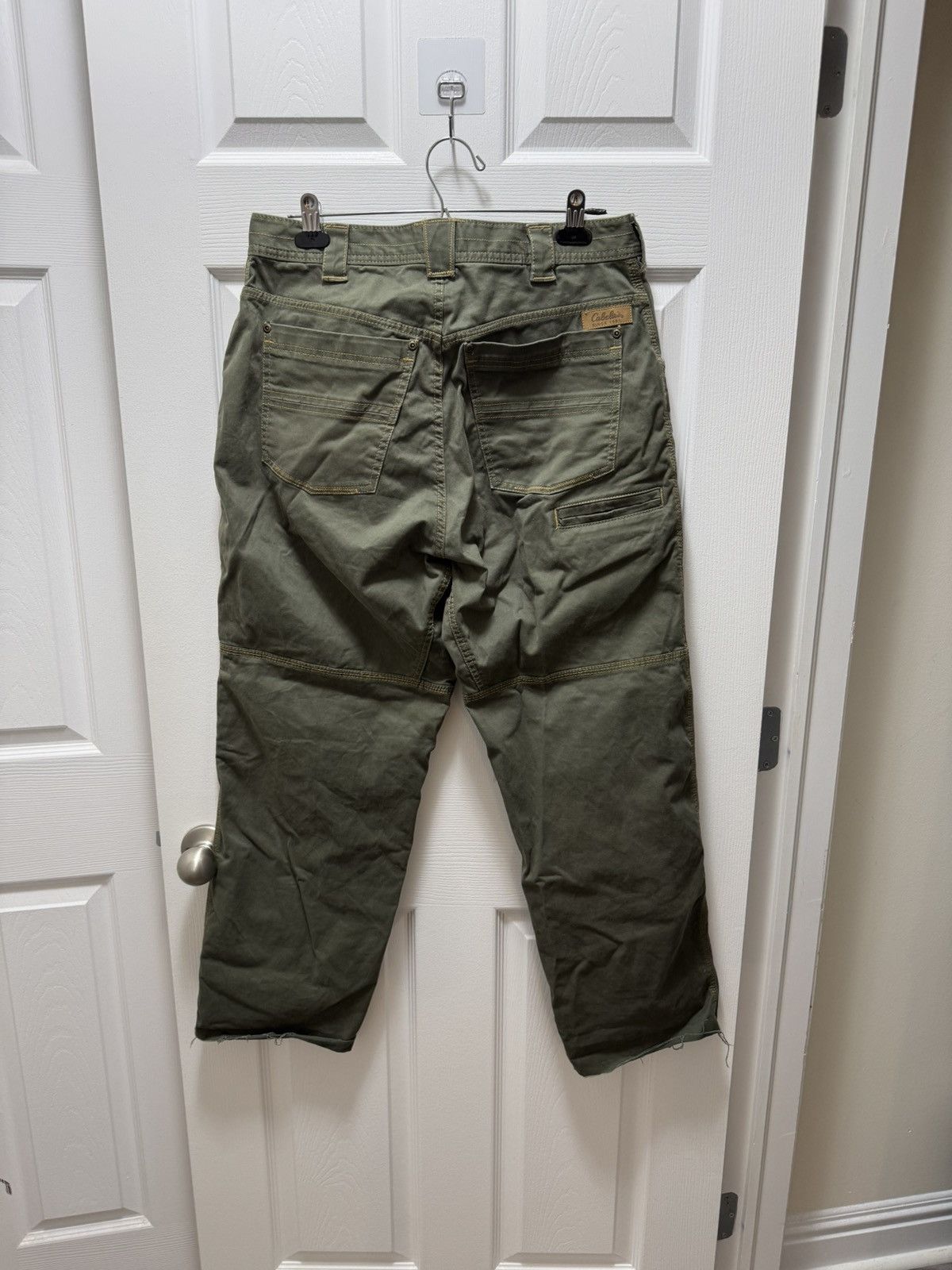 Cabelas Cabelas Green Double Knee Cargo Streetwear Pants Vintage Size US 34 / EU 50 - 2 Thumbnail