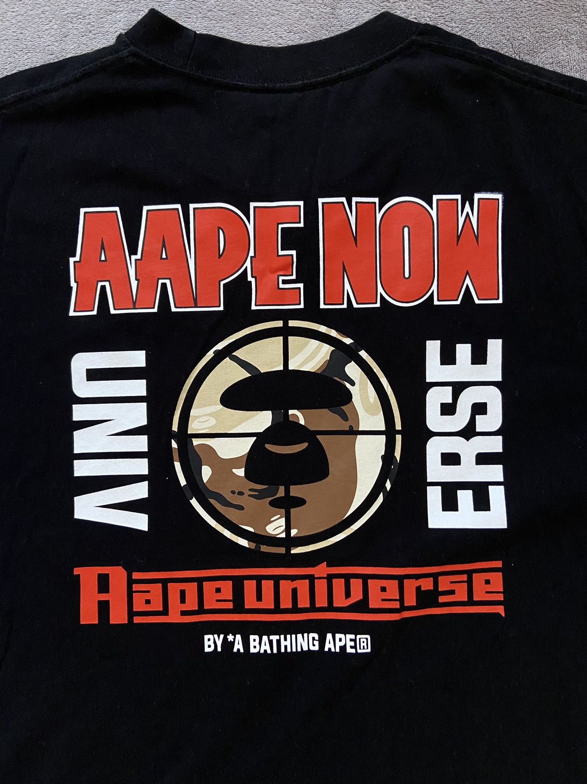 Aape × Bape A Bathing Ape (Bape) oversize t-shirt black Size US L / EU 52-54 / 3 - 2 Thumbnail