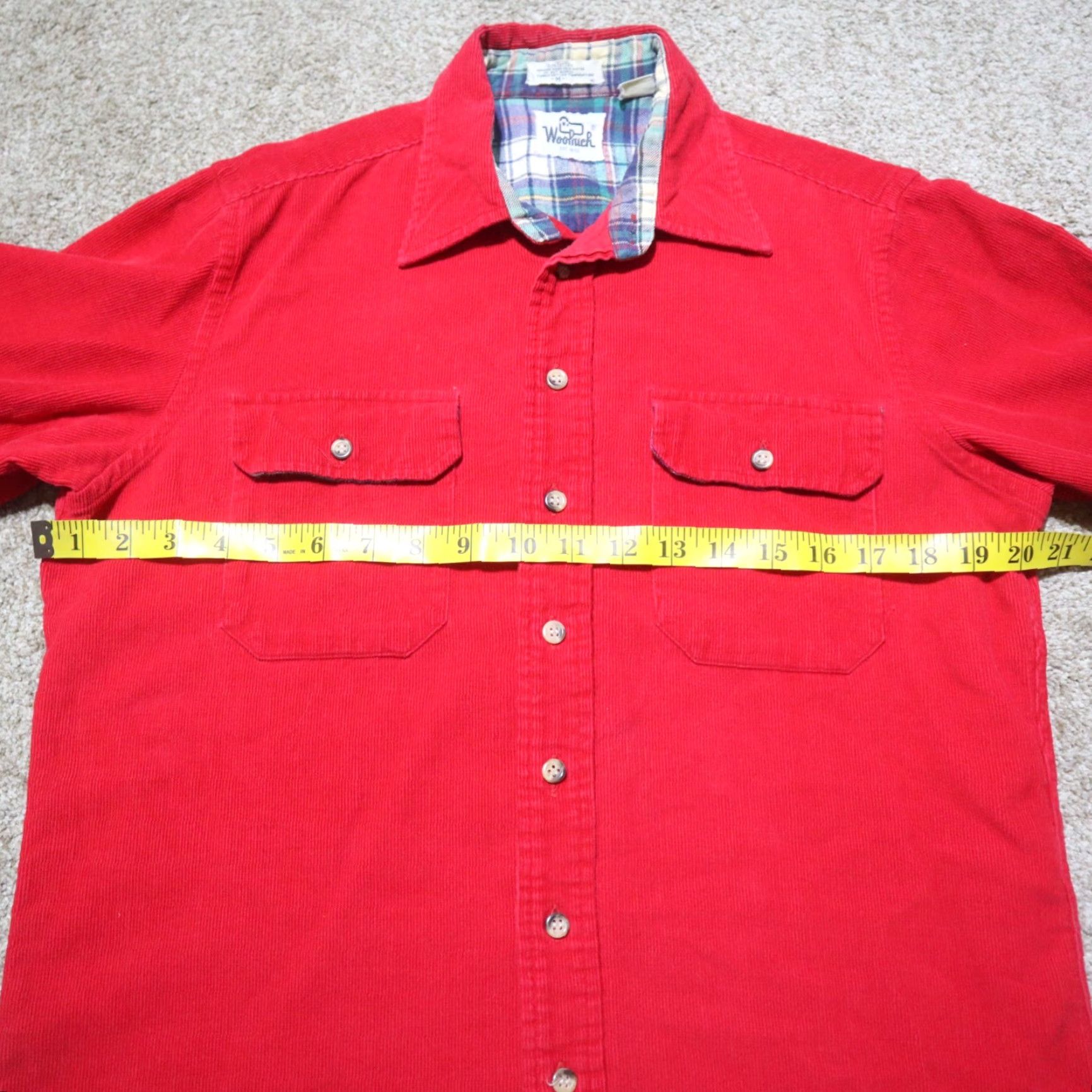 Vintage VINTAGE Woolrich Red Flannel Shirt Adult Men Size M Casual Winter Cotton 90s Americana Size US M / EU 48-50 / 2 - 5 Thumbnail