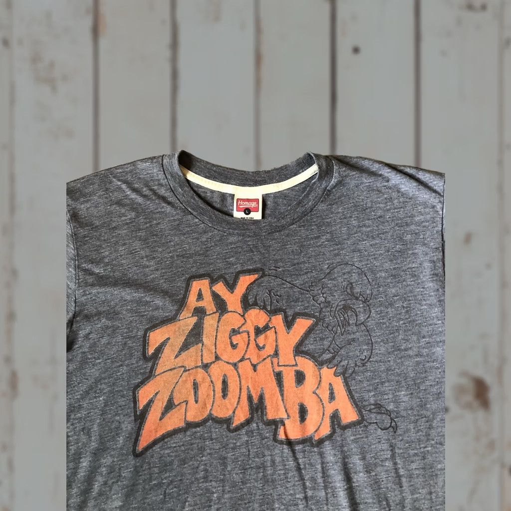 Vintage Homage Shirt T-Shirt Gray L Mens College AY ZIGGY ZOOMBA BGSU Falcons Graphic Print Crew Neck Short Sleeve Size US L / EU 52-54 / 3 - 1 Thumbnail