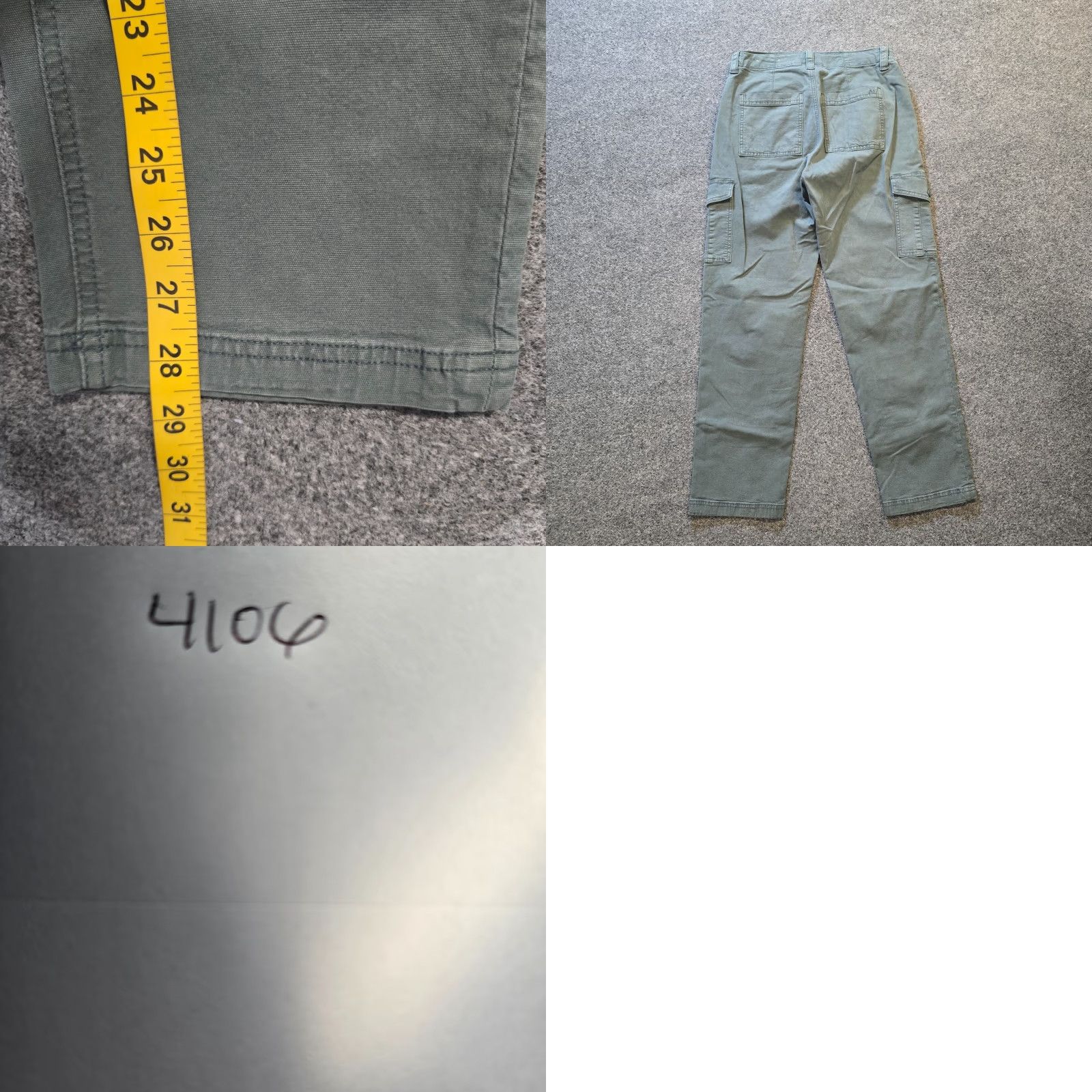 American Eagle Outfitters American Eagle Pants Womens Size 4 Short Green Cargo Straight Leg Casual Capsule Size 27" / US 4 / IT 40 - 8 Thumbnail