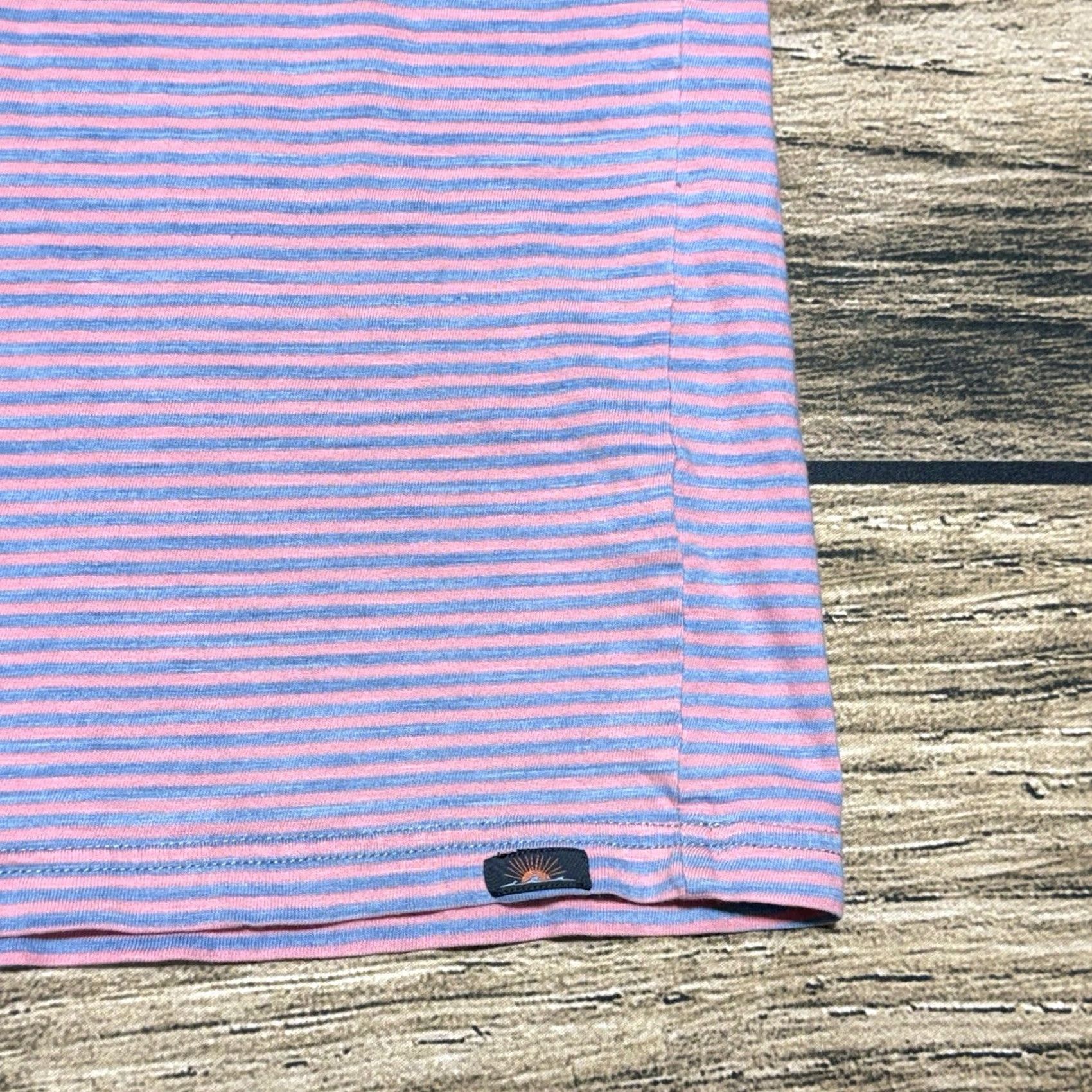 Faherty Faherty T-Shirt Mens 2XL Multicolor Striped Short Sleeve Crew Neck Lightweight Pocket Size US XXL / EU 58 / 5 - 4 Thumbnail
