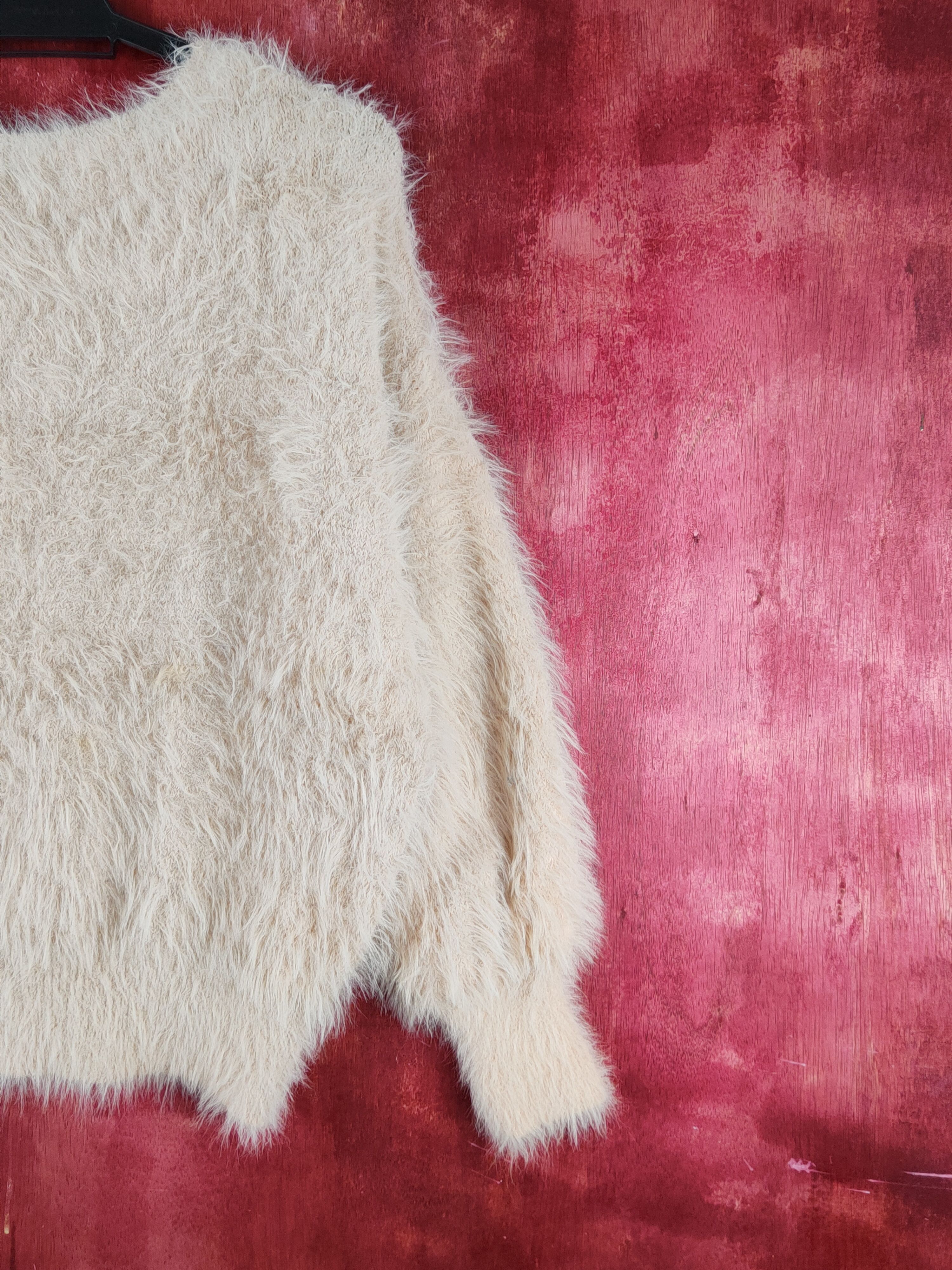 Japanese Brand Nano&co Peach Shag Shaggy Fur Mohair Knitwear #S2231 Size M / US 6-8 / IT 42-44 - 9 Thumbnail