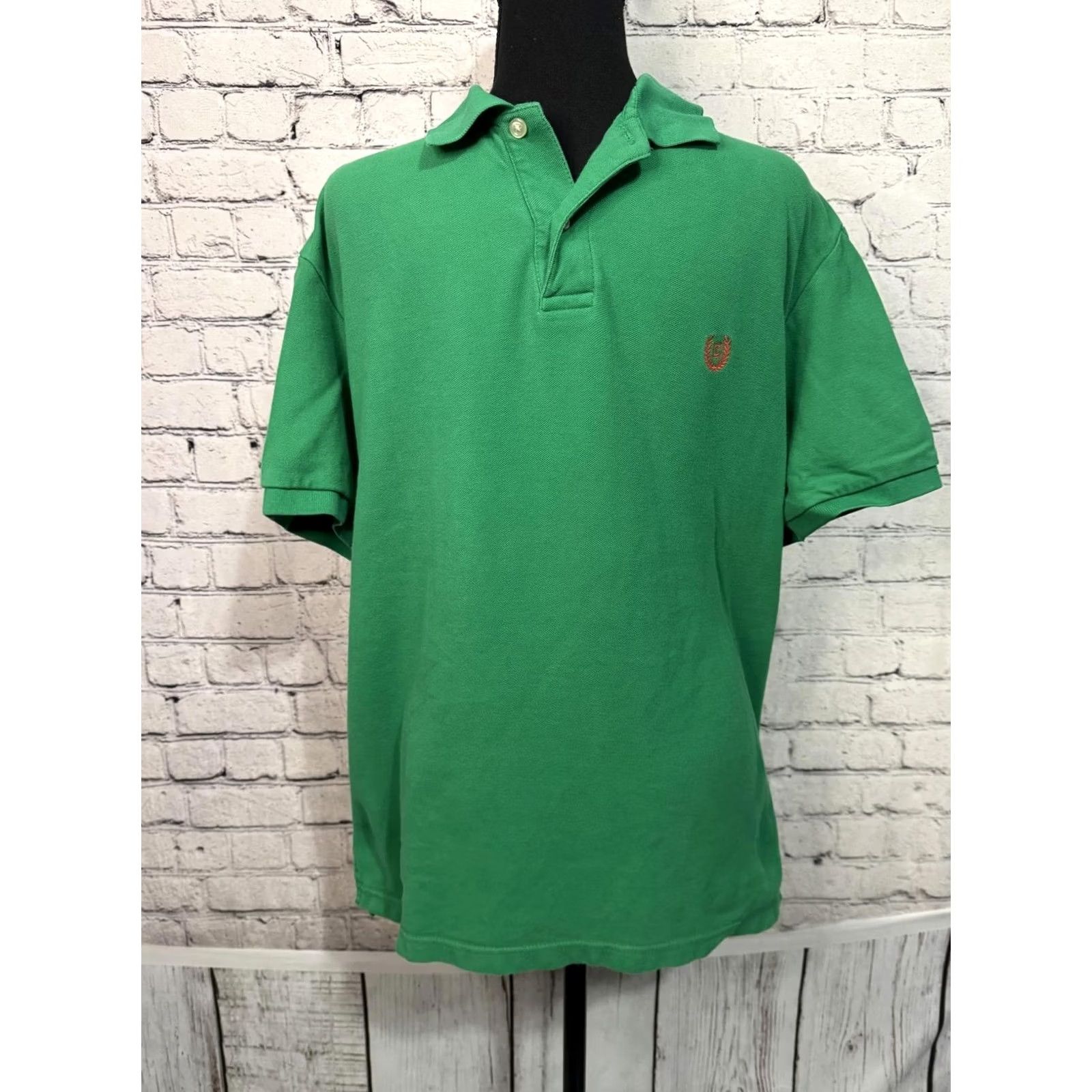 Chaps Chaps Polo Shirt Men's L Green Cotton Button-Down Short Sleeve Embroidered Logo Casual Vintage: No Size US L / EU 52-54 / 3 - 6 Thumbnail