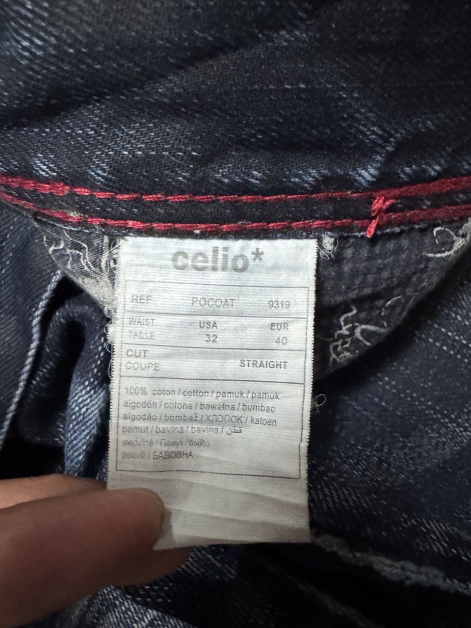 Other SICK Celio 🇯🇵 Insane Mudwash Distressed Whisker Dark Jeans Size US 32 / EU 48 - 13 Thumbnail