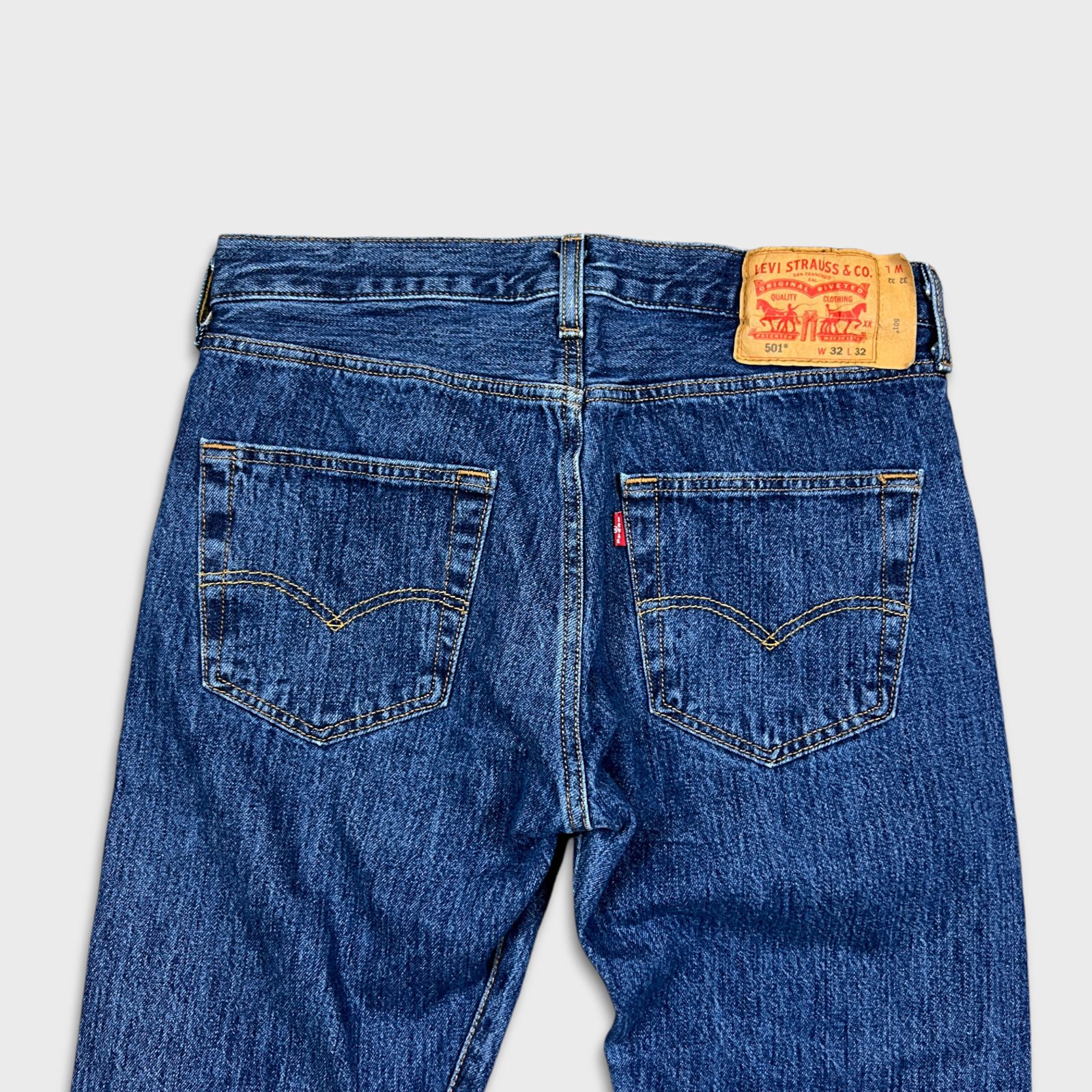 Levi's × Vintage Levi's 501 Jeans 32x32 Original Fit Straight Denim Pants Size US 32 / EU 48 - 7 Thumbnail