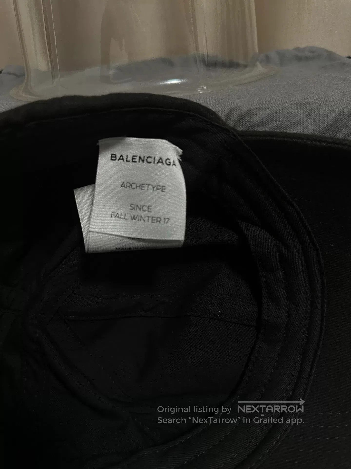 Balenciaga balenciaga logo embroidered black baseball cap. Size ONE SIZE - 4 Thumbnail
