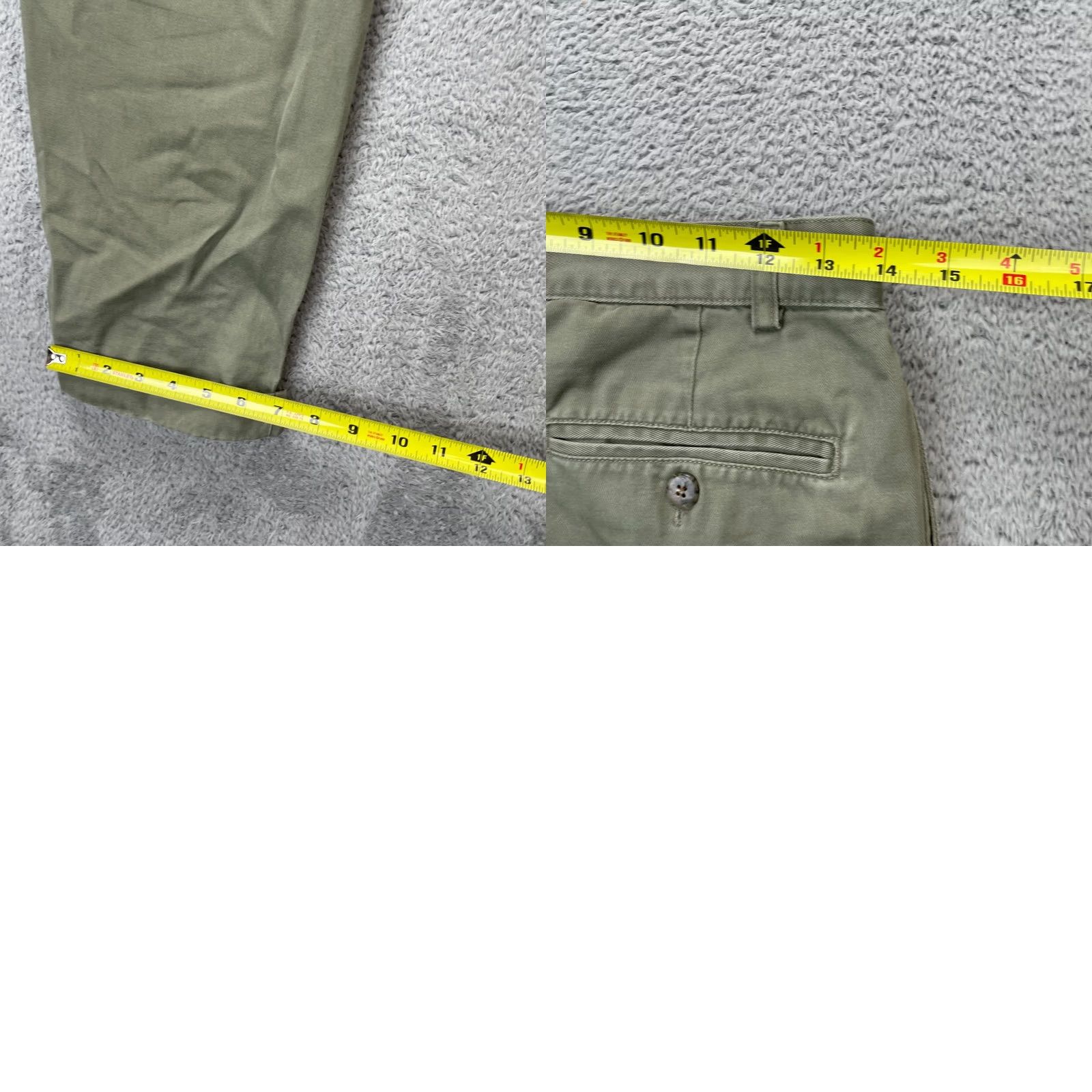 Gap VINTAGE Gap Pants Mens 30x30 Green Khakis Cotton Tapered Leg Cuffed Pleated Easy Fit Size US 30 / EU 46 - 8 Thumbnail