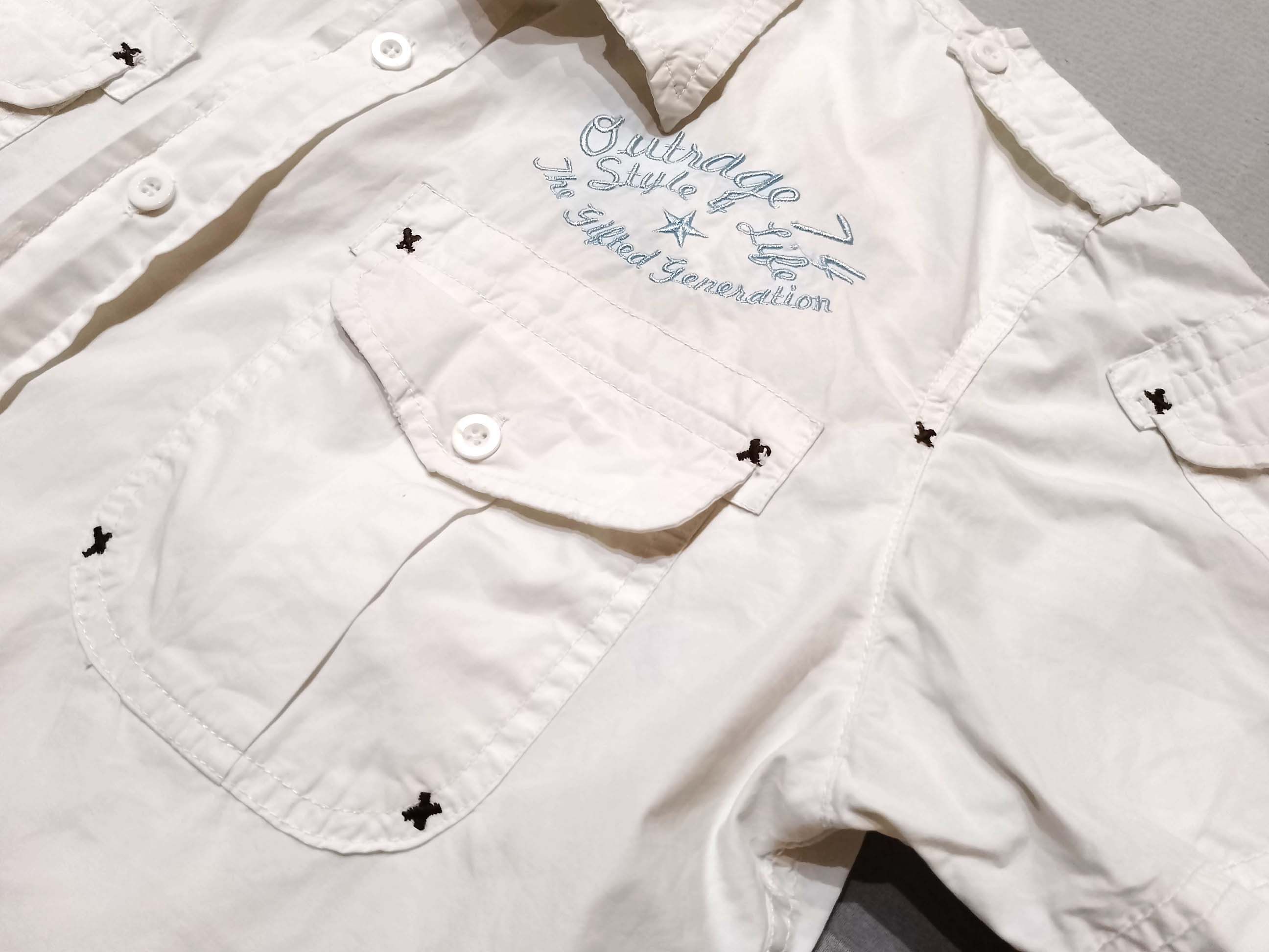 Other Outrage Tattoo Series White Short Sleeve Shirt Size M Size US M / EU 48-50 / 2 - 5 Thumbnail