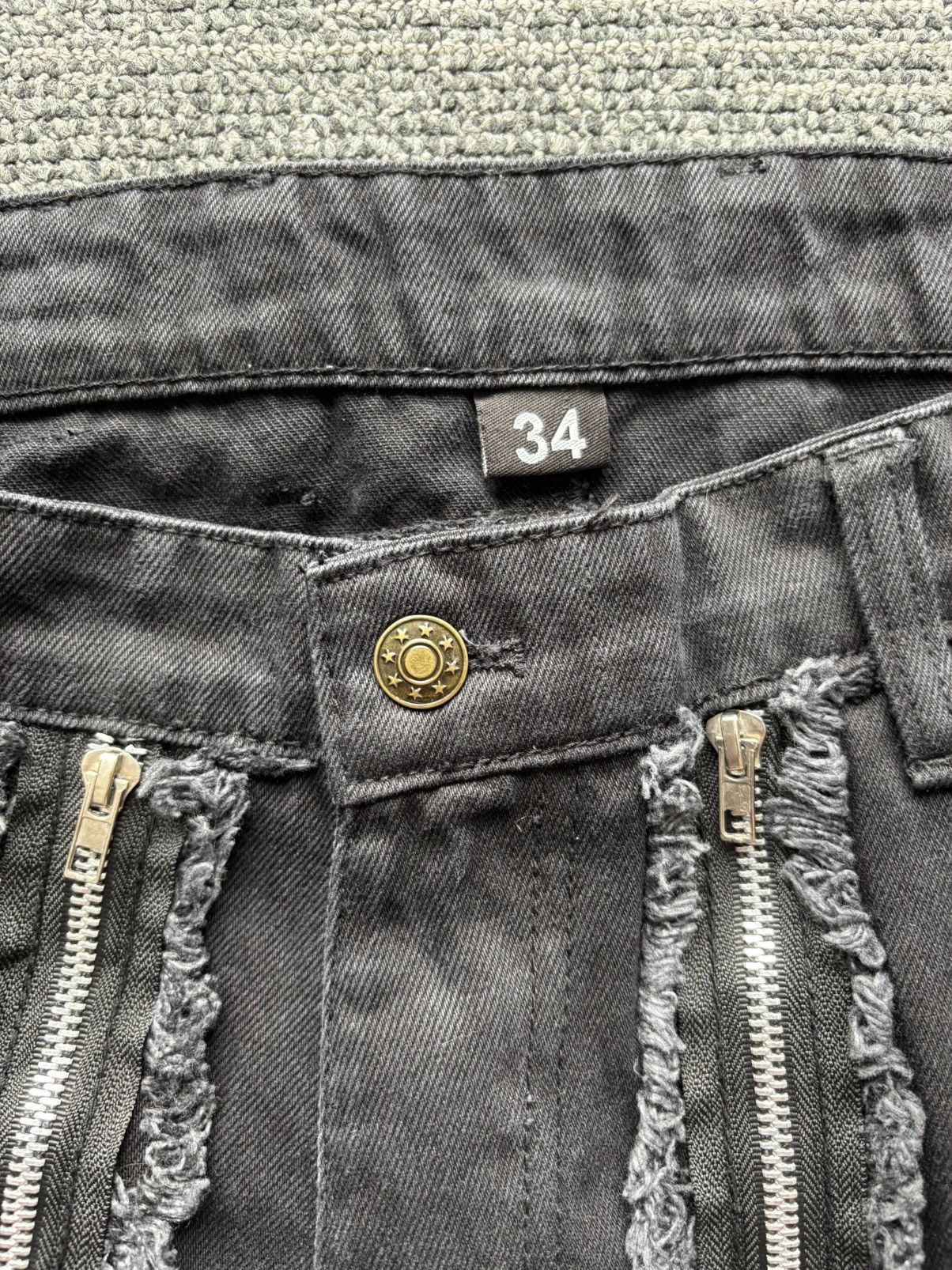 Other Zippered distressed denim Size US 34 / EU 50 - 3 Thumbnail
