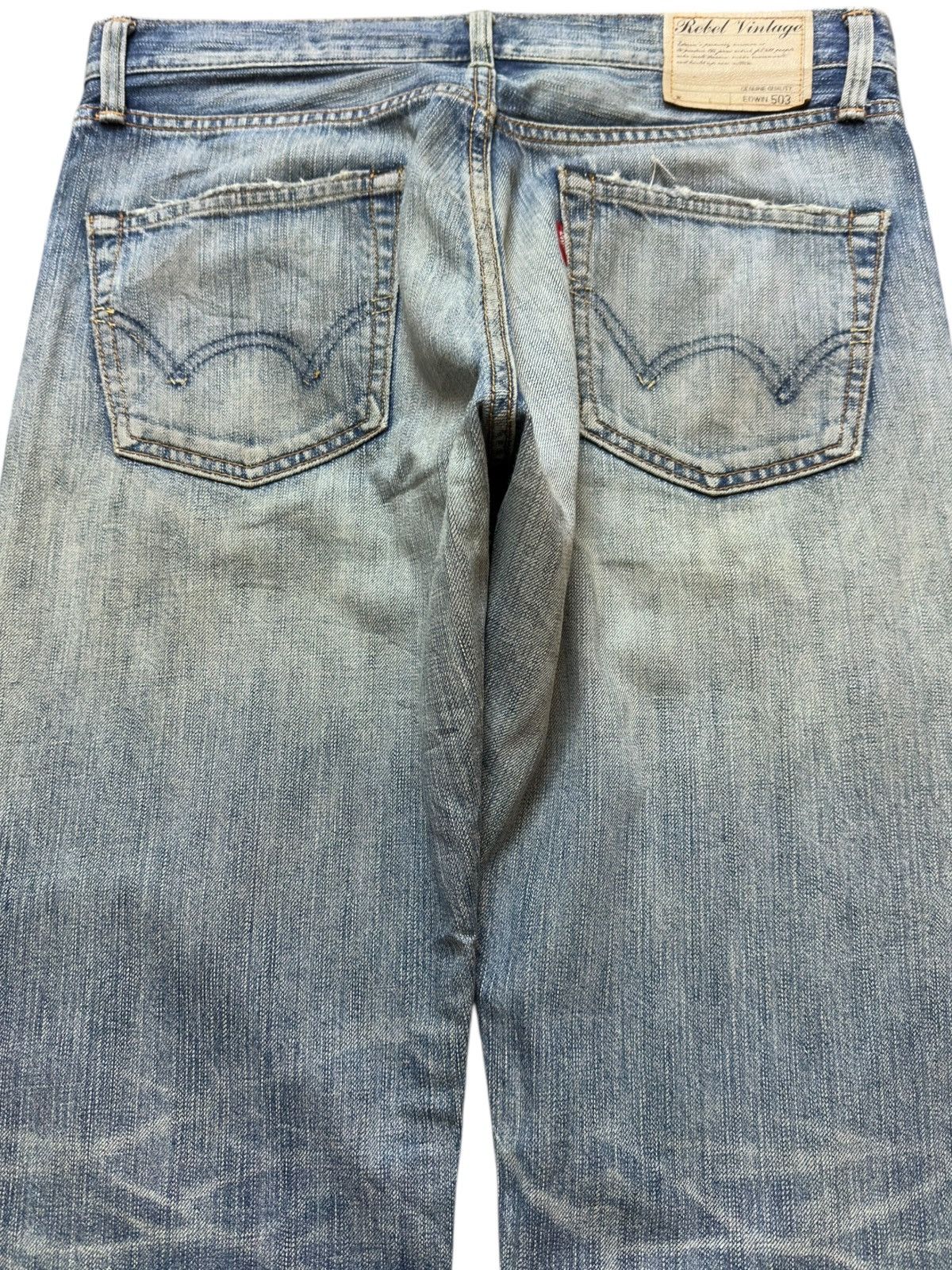 Edwin Vintage Edwin 503 Rebel Vintage Faded Distressed Denim Size US 32 / EU 48 - 5 Thumbnail