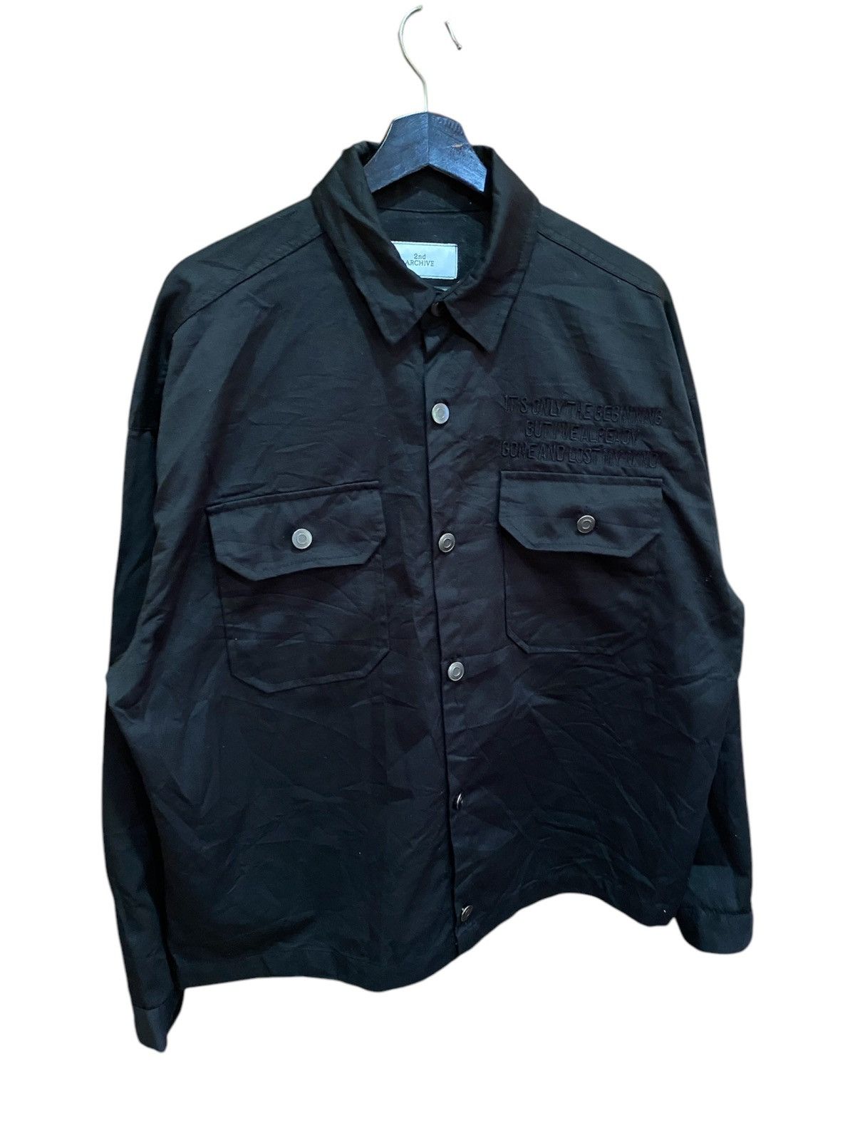 Japanese Brand 2nd Archive Black Utility Jacket – Contemporary Streetwear Size US L / EU 52-54 / 3 - 2 Thumbnail