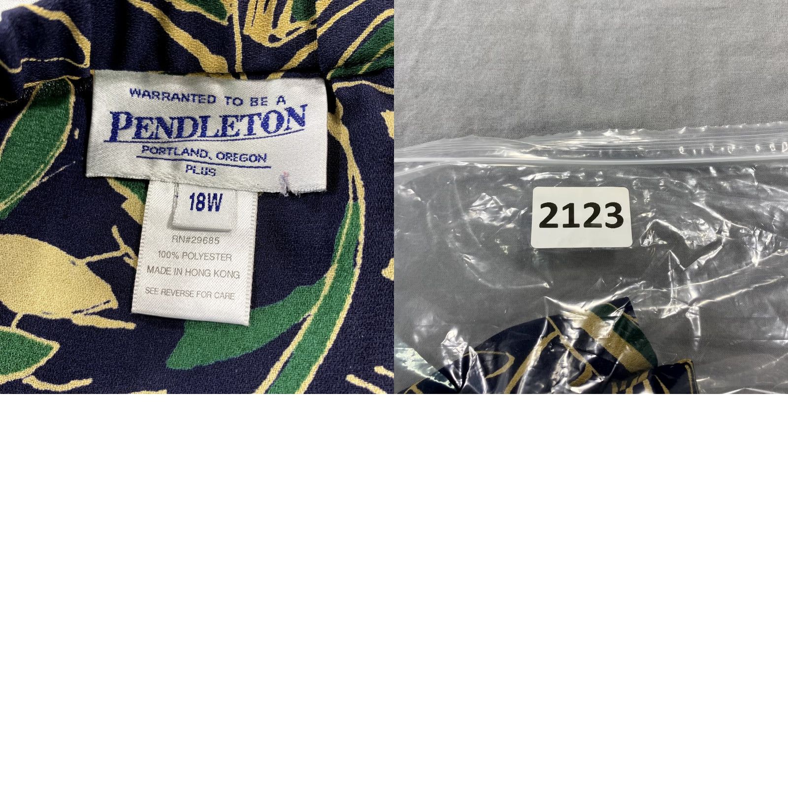 Pendleton VINTAGE Pendleton Skirt Womens 18 Blue Floral Long Maxi Polyester Plus Ladies - 80s Theme, All Seasons, Knit Fabric, Zipper, High Rise Womens Size 40" / US 18 - 8 Thumbnail