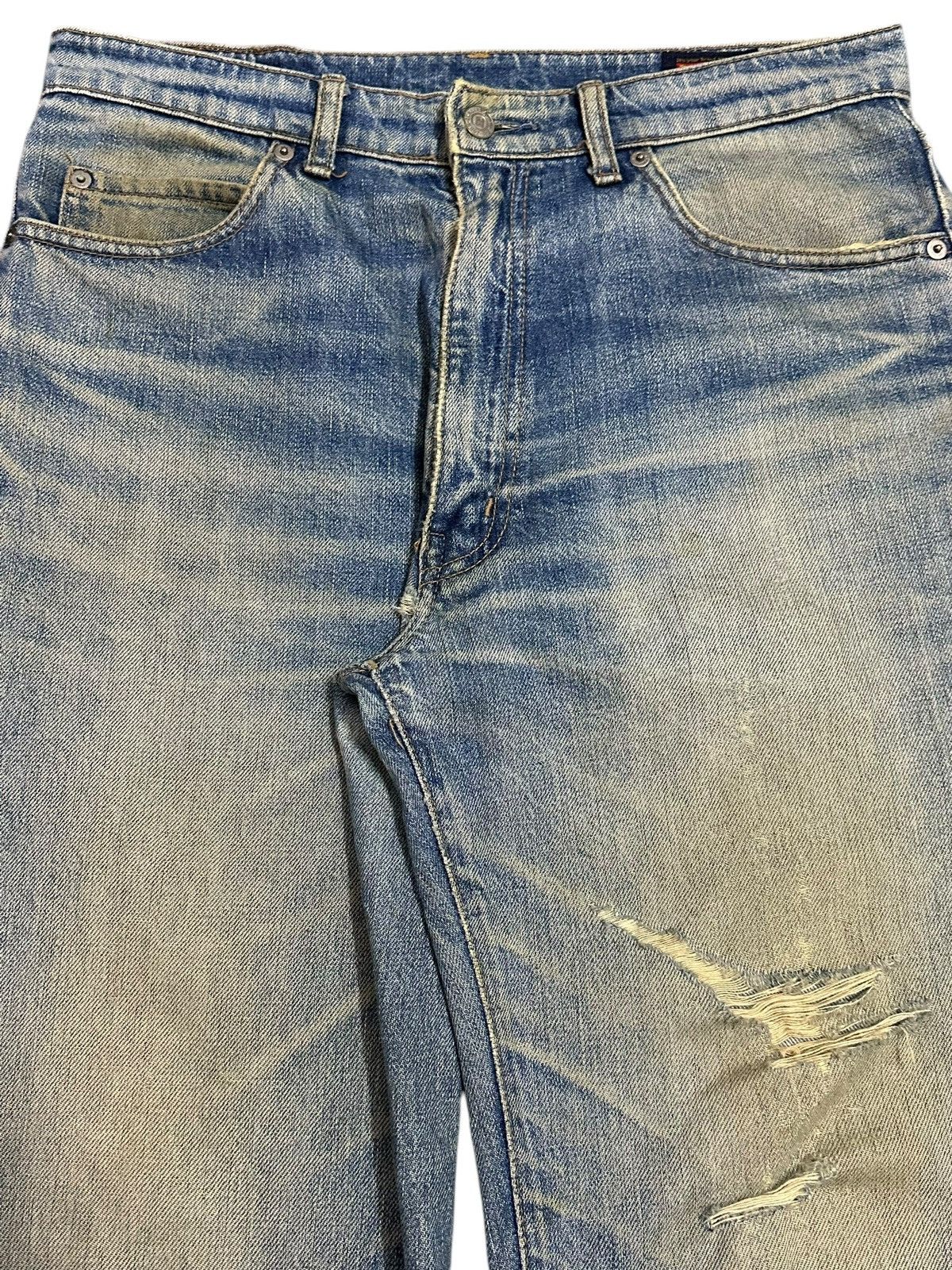 Big John Vintage Big John Mud Wash Distressed Baggy Jeans Size US 32 / EU 48 - 4 Thumbnail