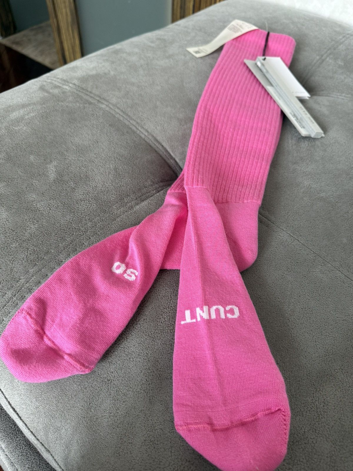 Rick Owens 🧦 so c*nt socks Size ONE SIZE - 2 Thumbnail