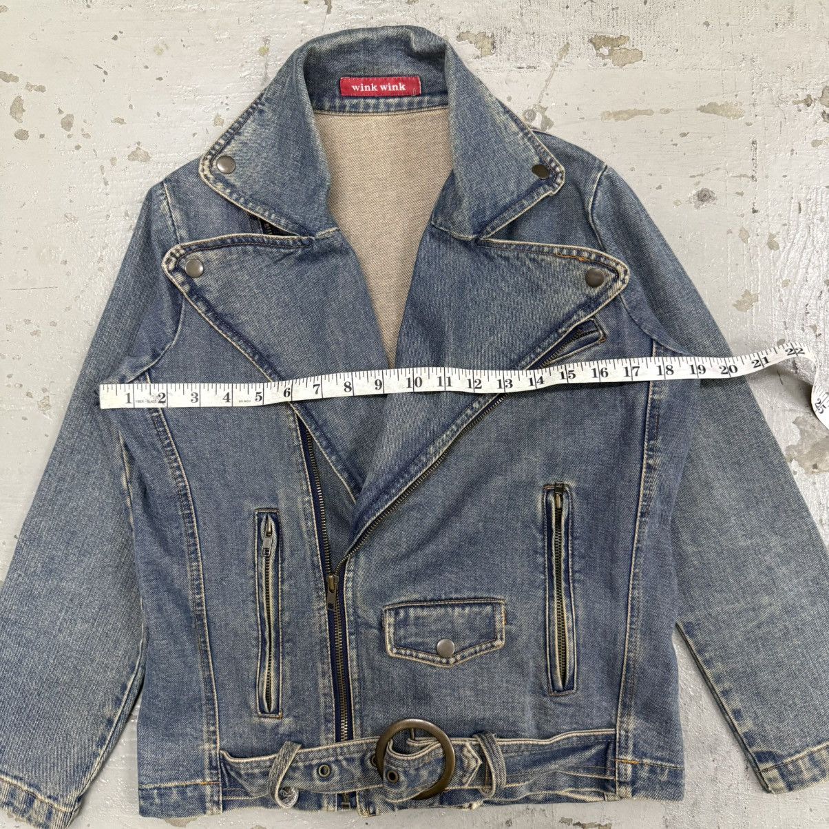 Hysteric Glamour Hysteric Style WinkWink Heavyweight Biker Denim Jacket Size US S / EU 44-46 / 1 - 7 Thumbnail