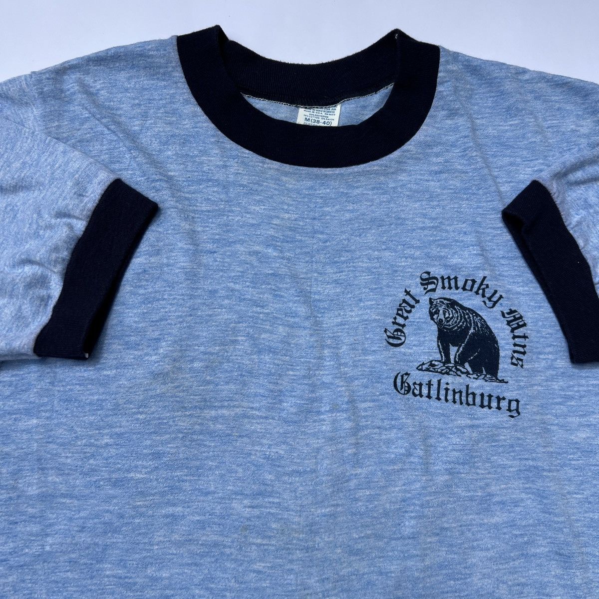 Vintage Vintage 70s Great Smoky Mountain Ringer Tee / Medium Size US M / EU 48-50 / 2 - 1 Thumbnail