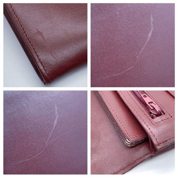 Cartier Cartier Les Must de Cartier Burgundy Leather Calfskin Clutch Size ONE SIZE - 12 Thumbnail