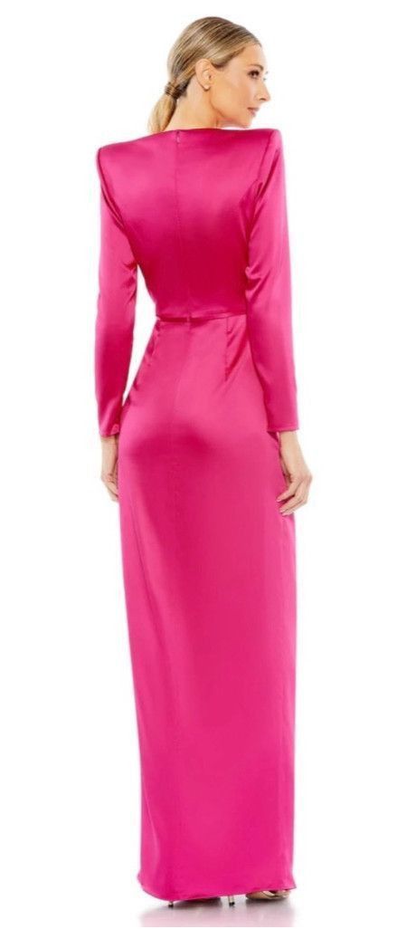 Mac Duggal Women's Mac Duggal Pink Long Sleeve Dress Size 6 Size M / US 6-8 / IT 42-44 - 2 Thumbnail