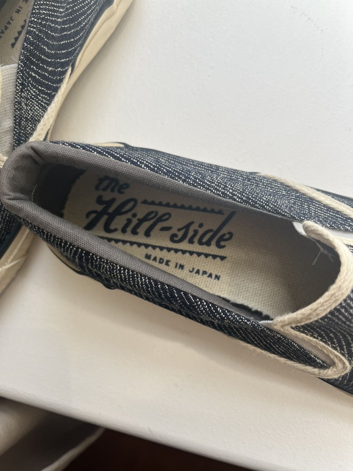 The Hill-Side The Hill-side slip on "fingerprint" indigo, made in Japan Size US 9.5 / EU 42-43 - 3 Thumbnail