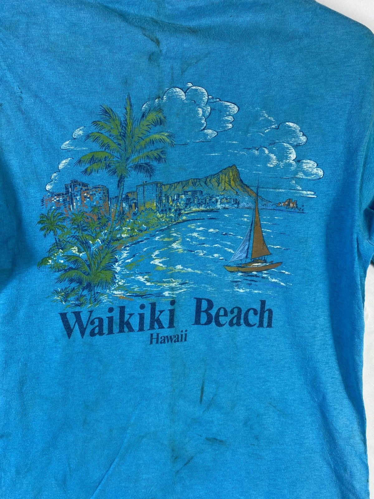 Hanes Vintage HANES waikiki beach HAWAII TEE Size s Size US S / EU 44-46 / 1 - 8 Thumbnail