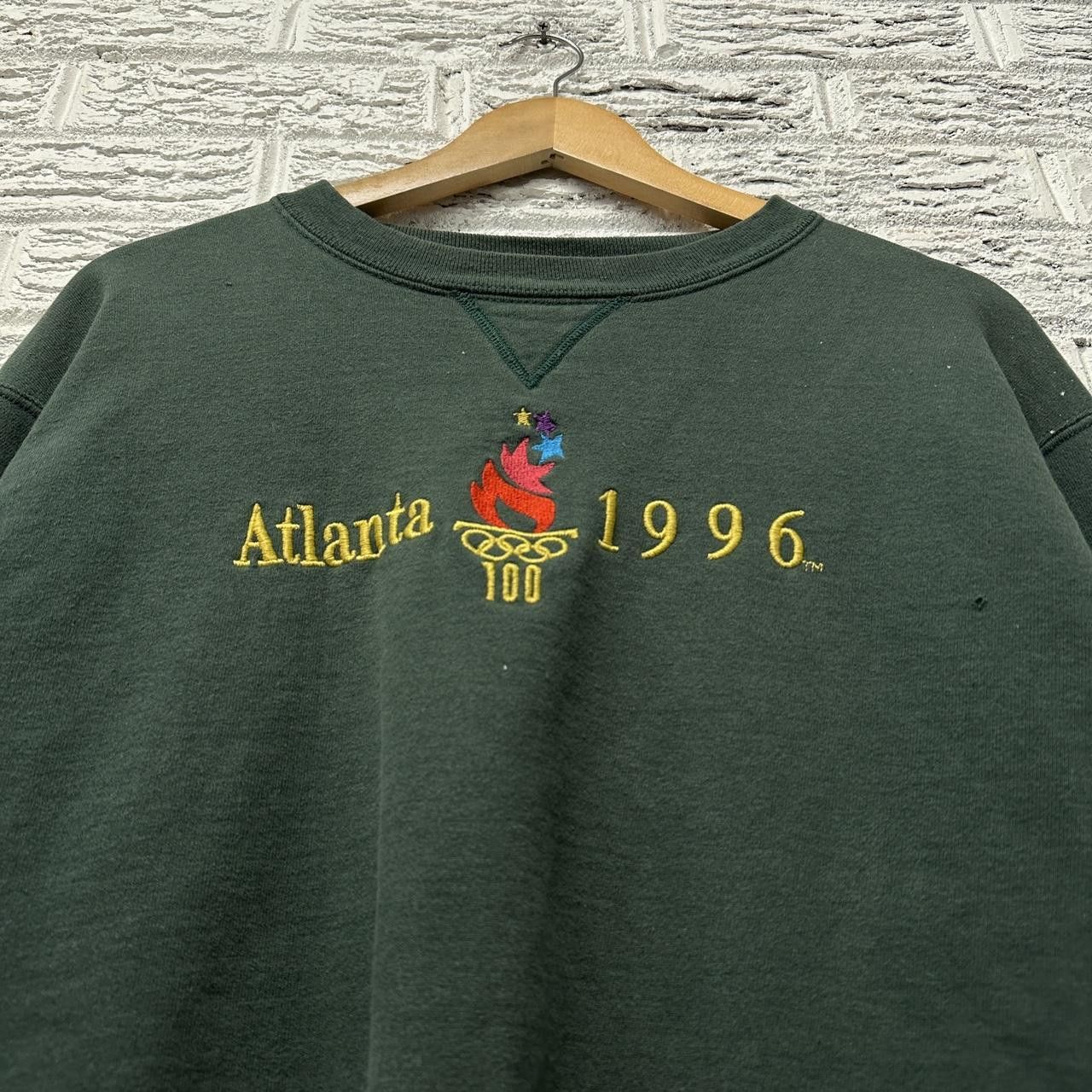 Champion × USA Olympics × Vintage Vintage Champion 1996 Atlanta Olympics Green Sweatshirt XL Size US XL / EU 56 / 4 - 2 Thumbnail