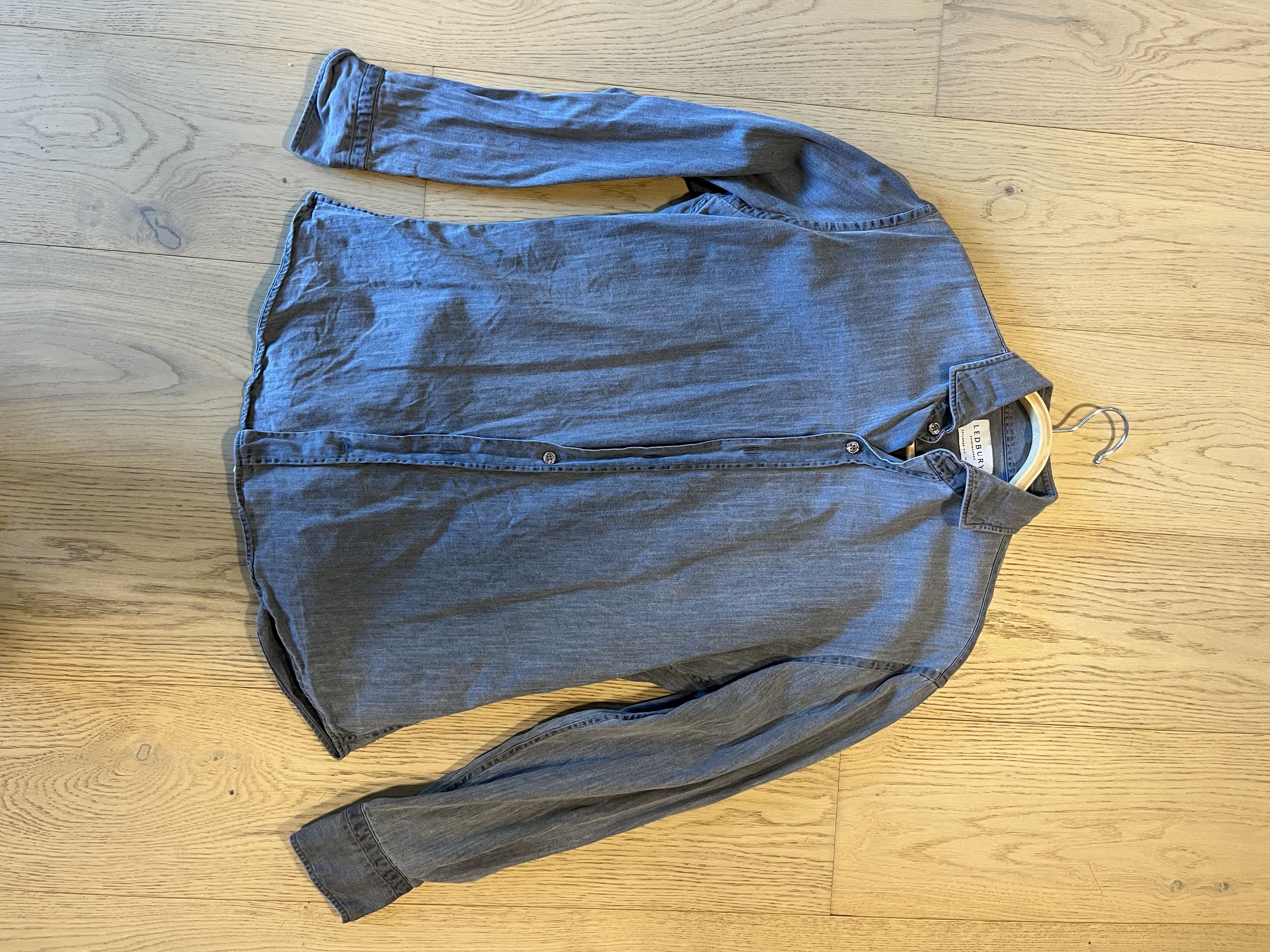 Ledbury Ledbury 'slate' twill shirt Size US S / EU 44-46 / 1 - 1 Thumbnail