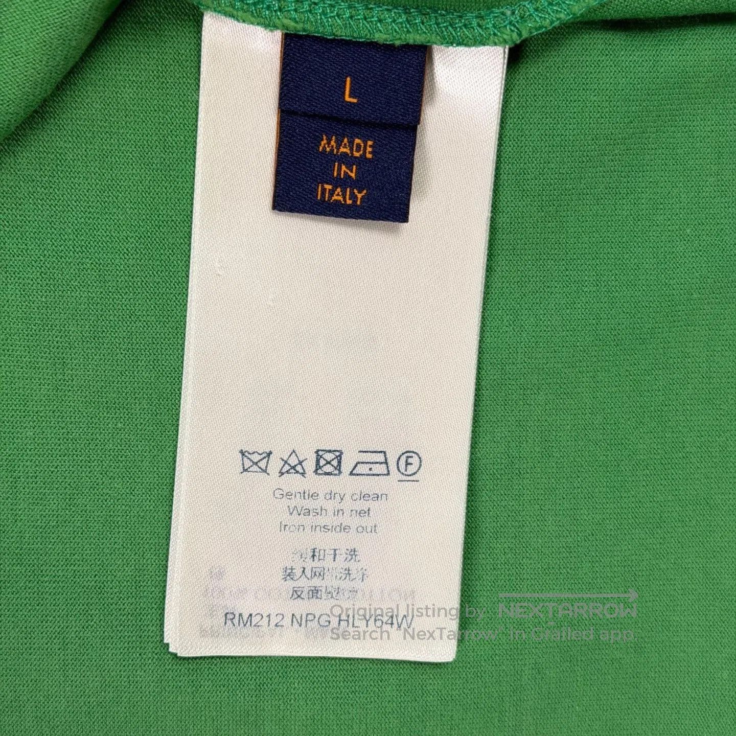 Louis Vuitton LV Embossed Logo Green Short-Sleeve. Size US L / EU 52-54 / 3 - 4 Thumbnail