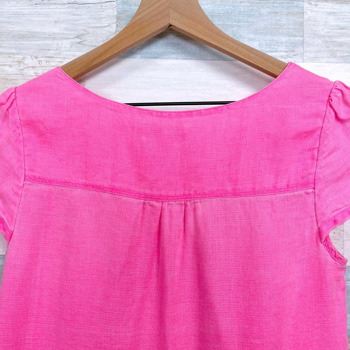 Vineyard Vines Vineyard Vines Linen Side Pocket Shift Dress Pink Womens XS Size XS / US 0-2 / IT 36-38 - 5 Thumbnail