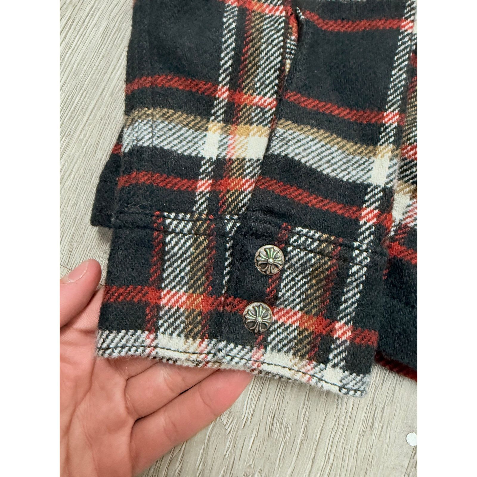 Chrome Hearts Chrome Hearts "Work Dog" Flannel Button Down Shirt Size US S / EU 44-46 / 1 - 5 Thumbnail