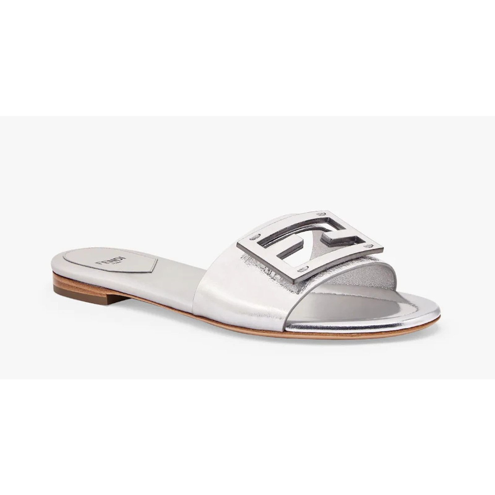 Fendi Fendi Baguette Leather FF Monogram Mule Slide Sandal 39 Size US 9 / IT 39 - 5 Thumbnail