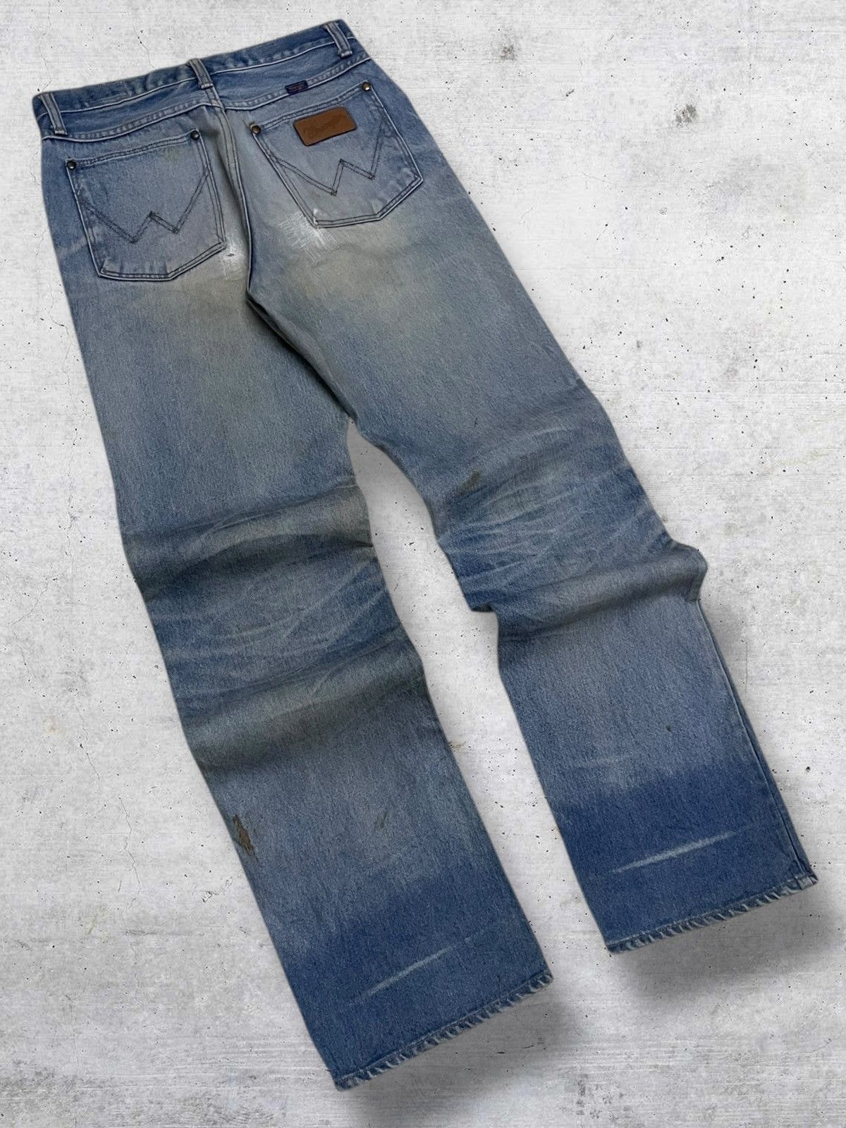 Wrangler VINTAGE WRANGLER DESIGNER OG MUDWASH DISTRESSED RUGGED DENIM Size US 29 - 12 Thumbnail