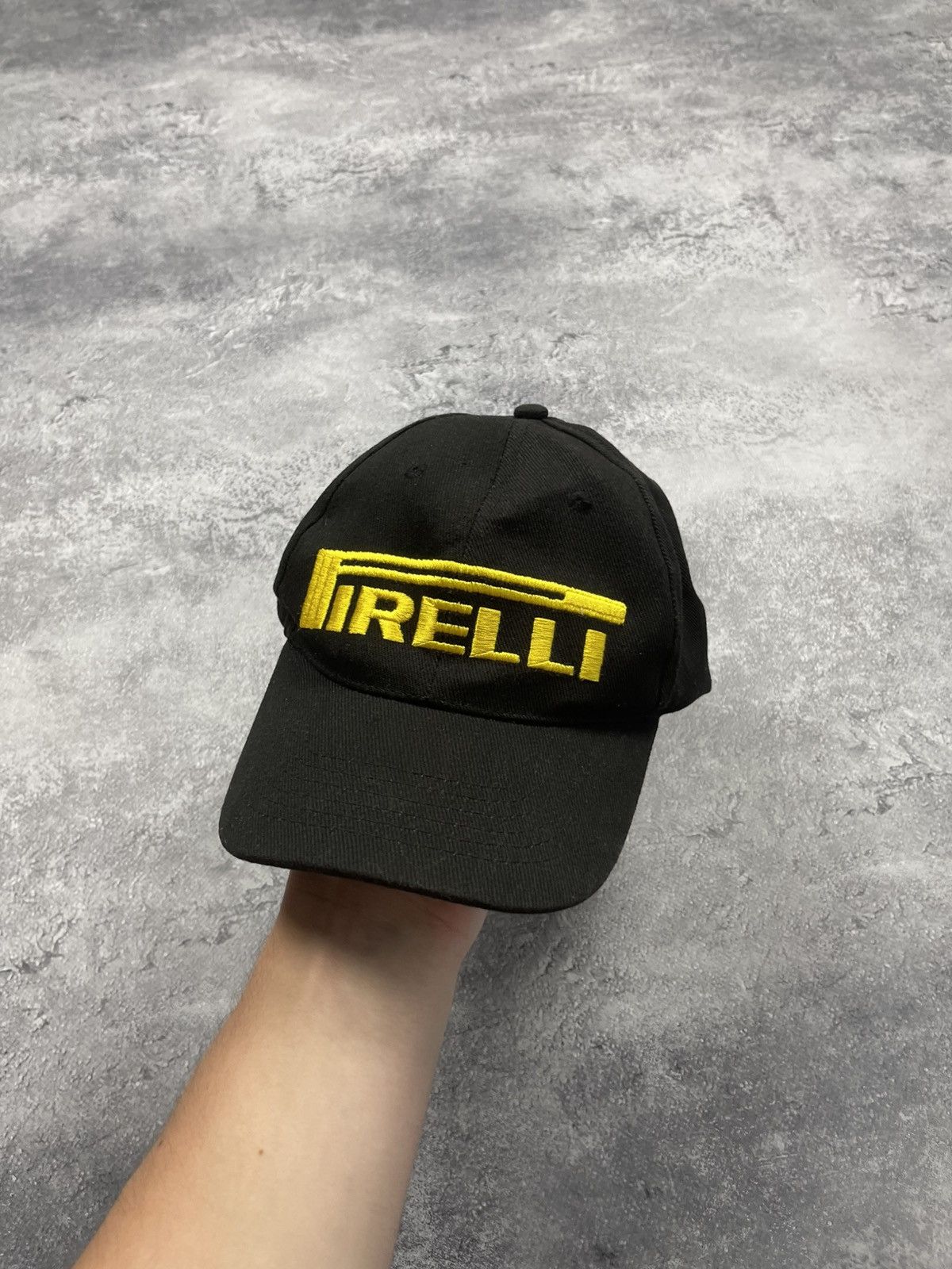 Vintage Pirelli Racing Cap Hat Big Logo Rare Y2K