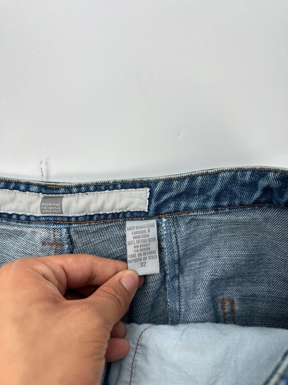 Marithe + Francois Girbaud Marithé + François Girbaud 90’s Twisted Flared Denim Pants Size US 28 / EU 44 - 9 Thumbnail
