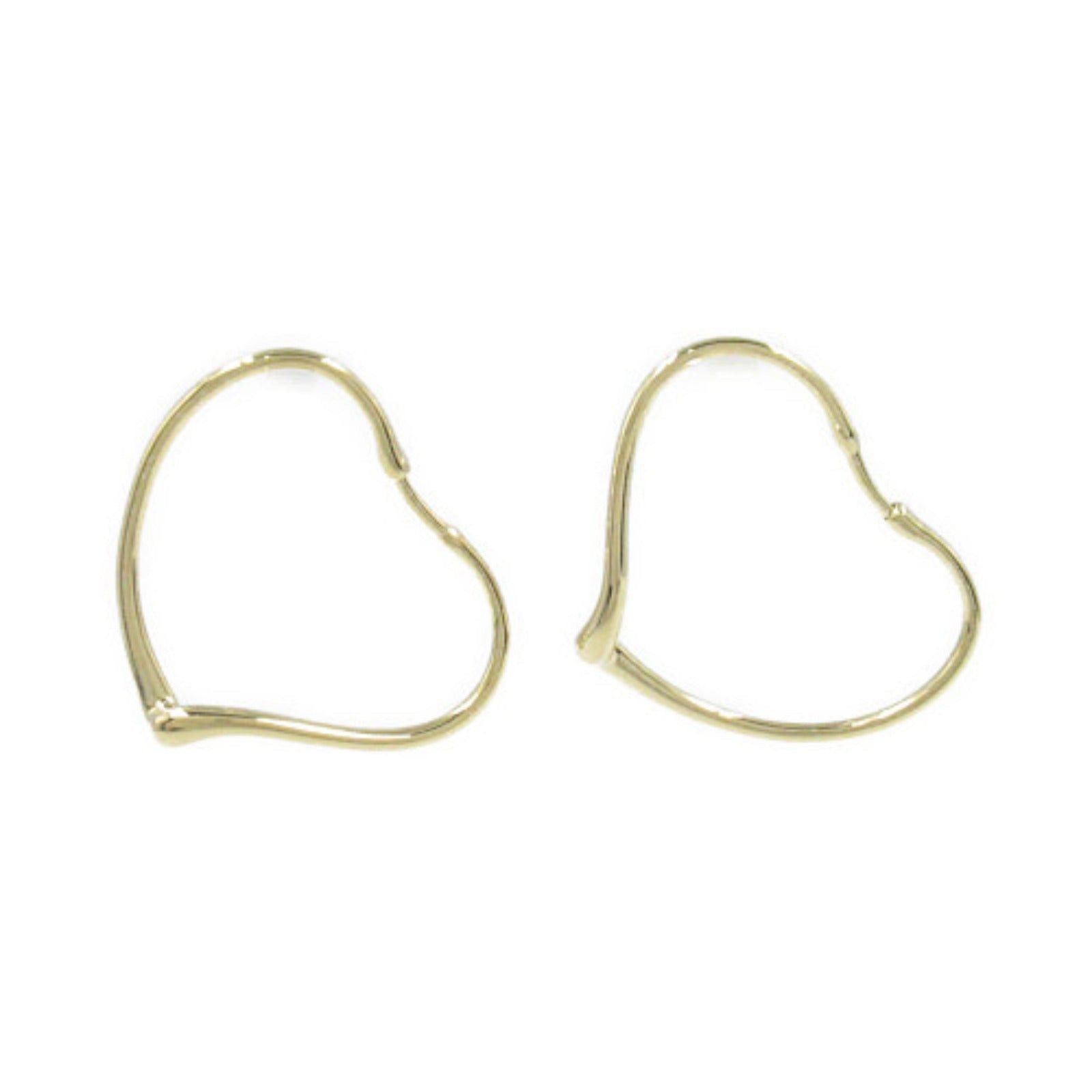 Tiffany & Co. Tiffany Co Open Heart Hoop Small Earrings K18 (Yellow Gold) Gold Size ONE SIZE - 1 Thumbnail