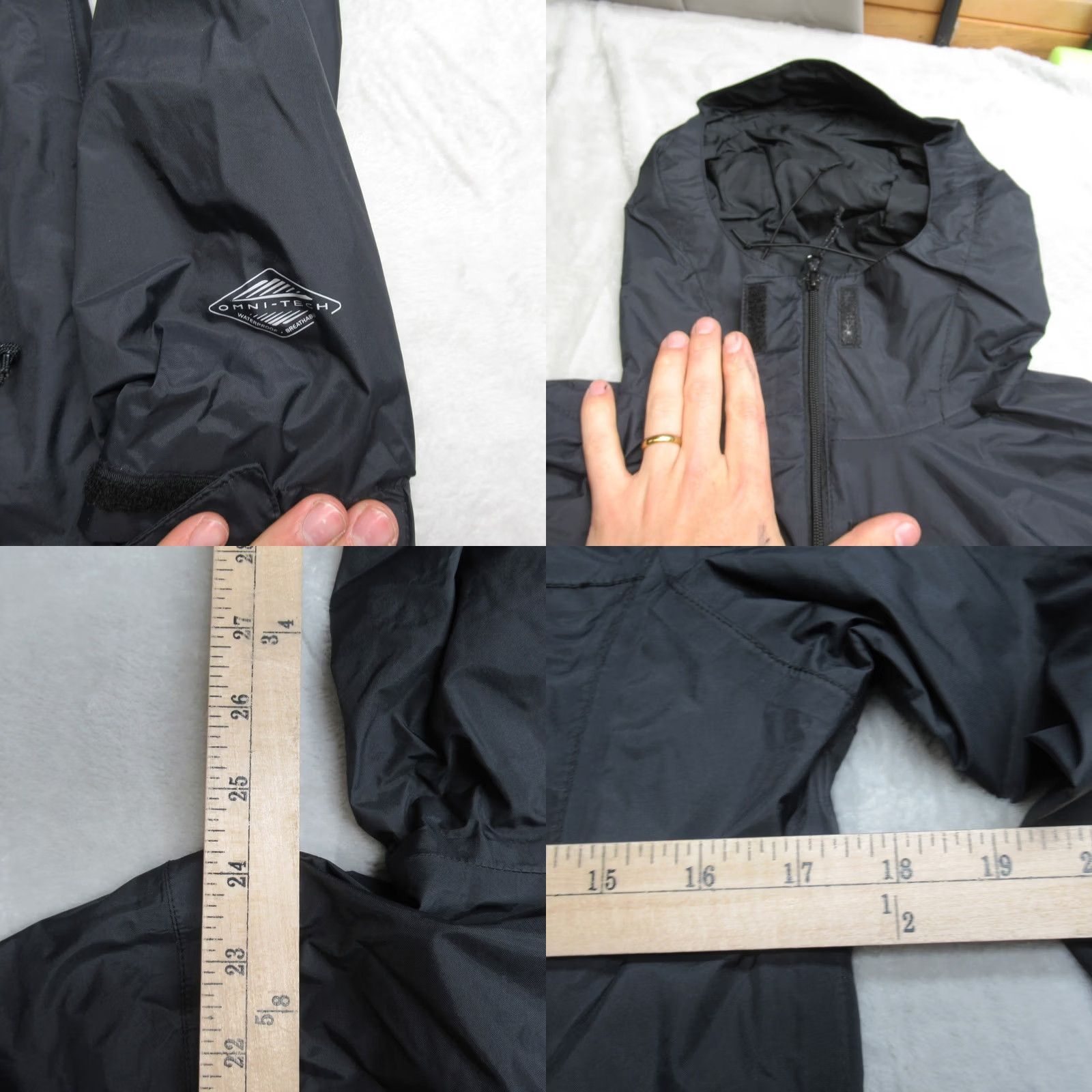 Vintage Columbia Jacket Women Small Black Hooded Lightweight Waterproof Full Zip Wind Size S / US 4 / IT 40 - 8 Thumbnail