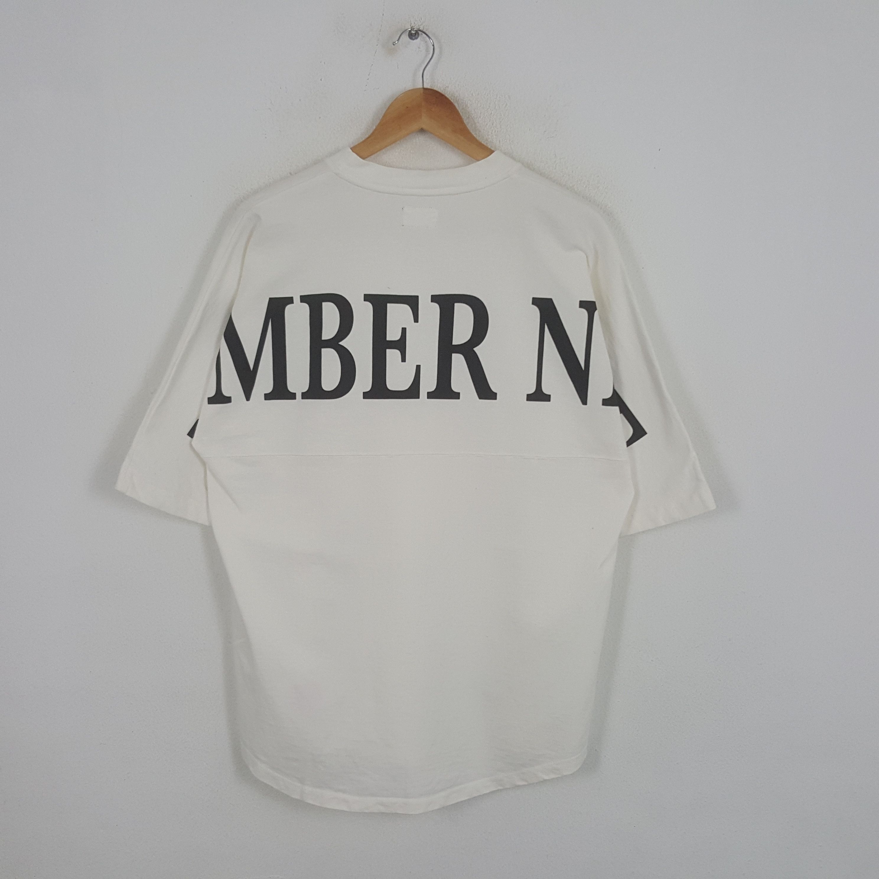 Japanese Brand × Number (N)ine × Vintage Vintage Number (N)ine Japanese Brand Big Spellout Tshirt Size US XL / EU 56 / 4 - 1 Thumbnail