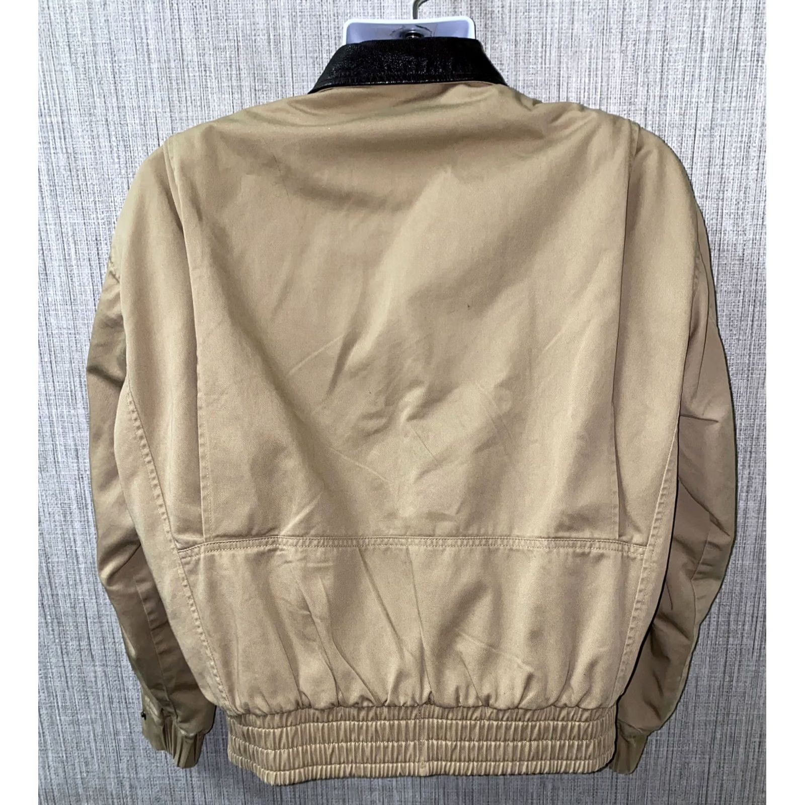 Vintage US Wings Jacket Full Zip Mens S Beige USA Made Cotton Solid Wing Collar Vintage: No Size US S / EU 44-46 / 1 - 5 Thumbnail