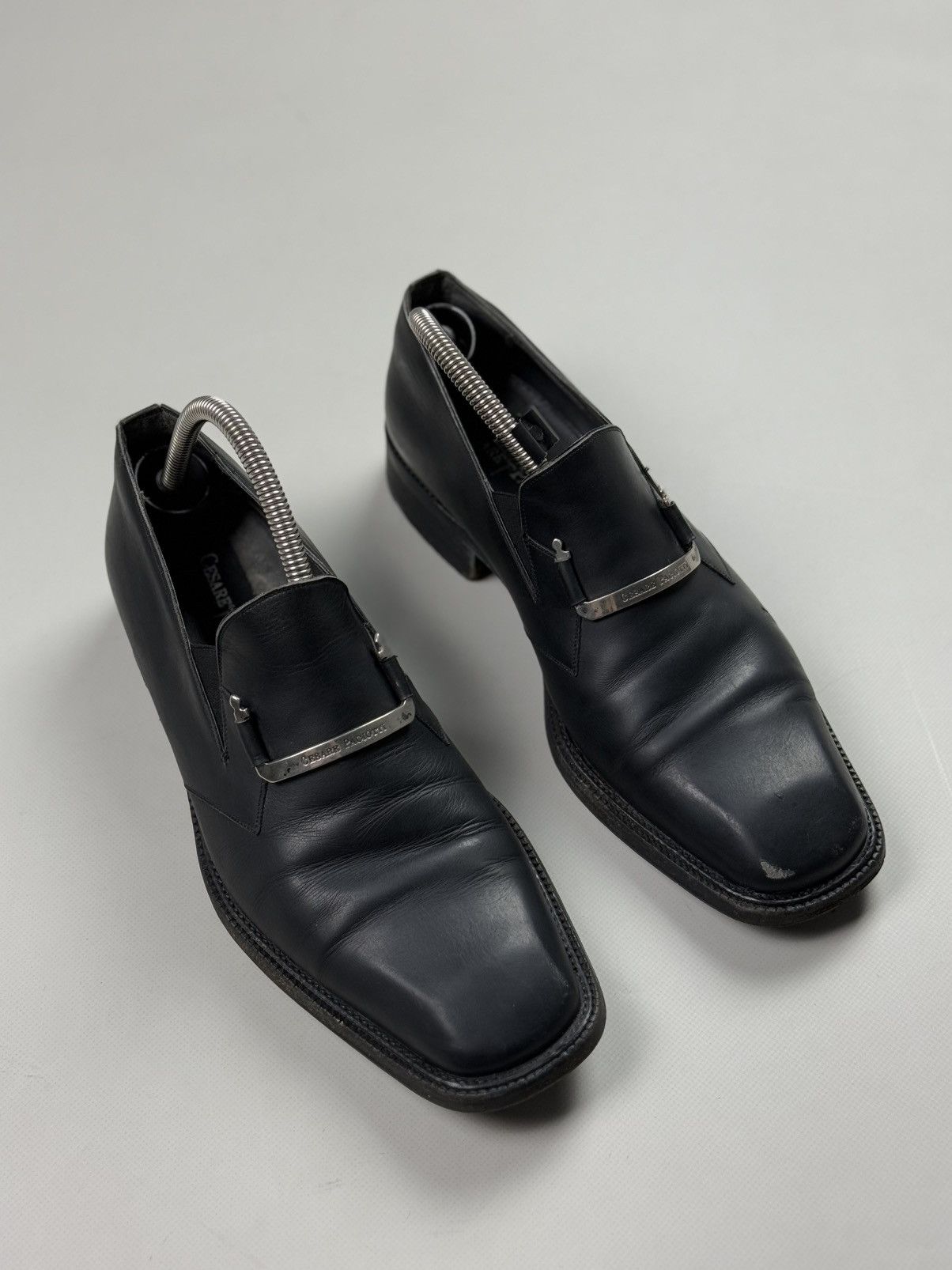 Vintage Cesare Paciotti Vintage Men’s Leather Formal Loafers Shoes Size US 8 / EU 41 - 2 Thumbnail