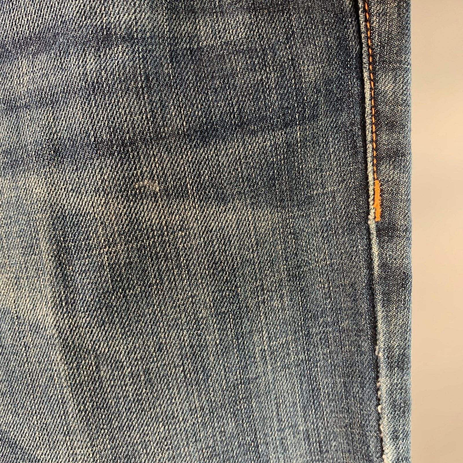 Lanvin LANVIN Twill Cotton Straight Contrast Stitch Zip Fly Jeans Size US 34 / EU 50 - 7 Thumbnail