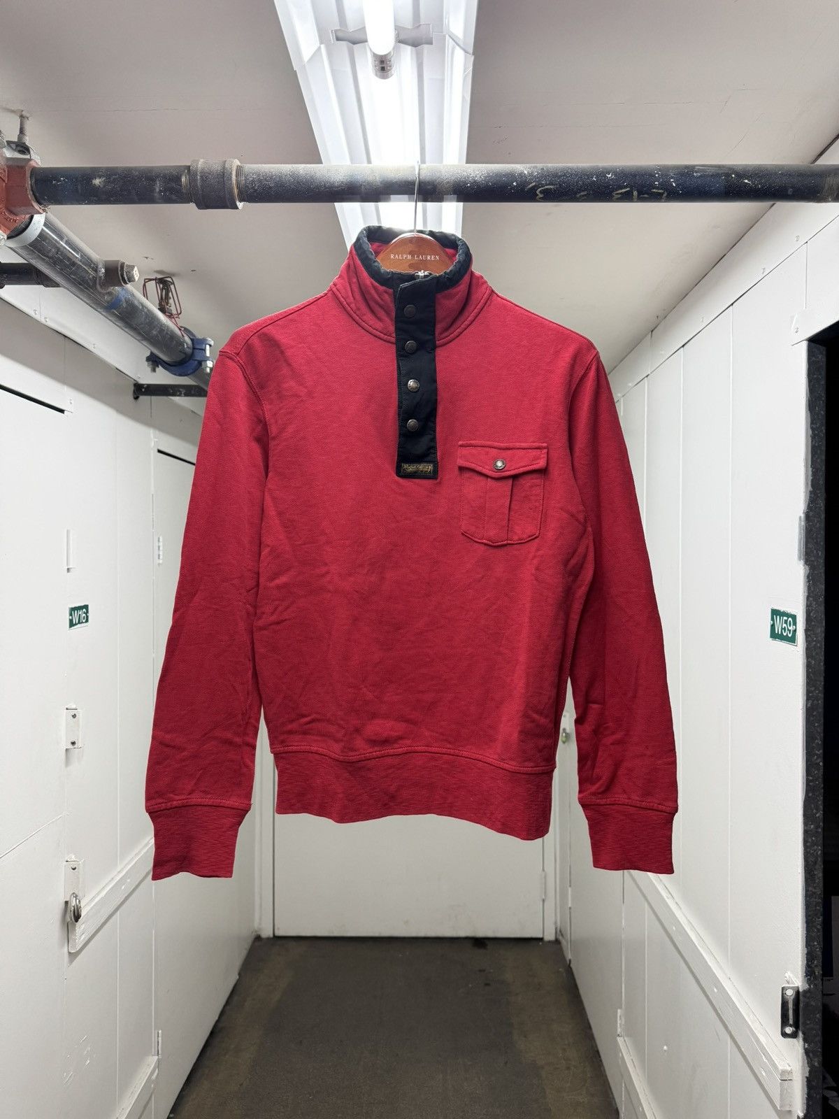 Polo Ralph Lauren Vintage Polo Ralph Lauren 1/4 Zip Snap Pullover Sweatshirt Size US S / EU 44-46 / 1 - 1 Thumbnail