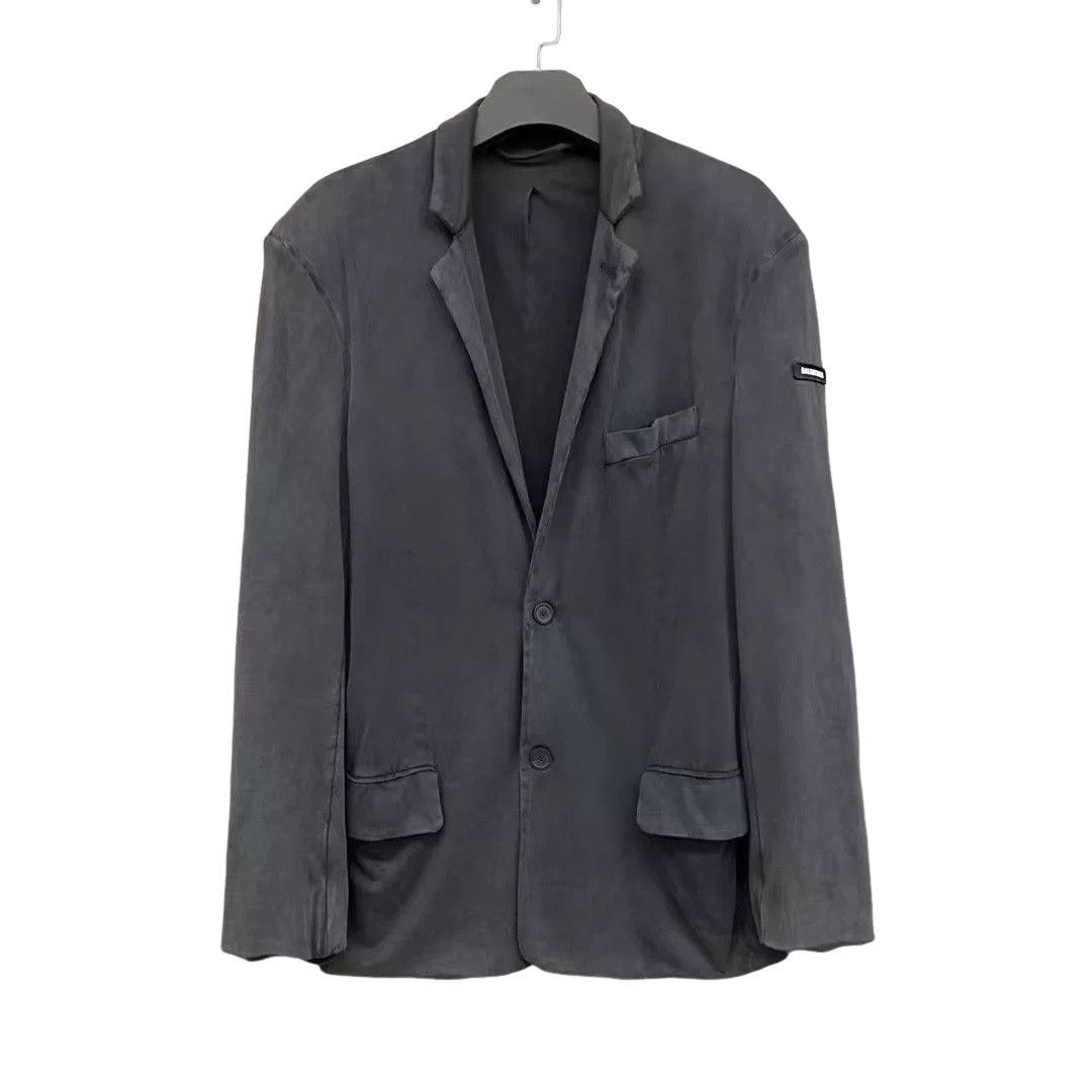 Balenciaga Balenciaga Logo Patch Washed Blazer Size XS Size 34R - 1 Thumbnail