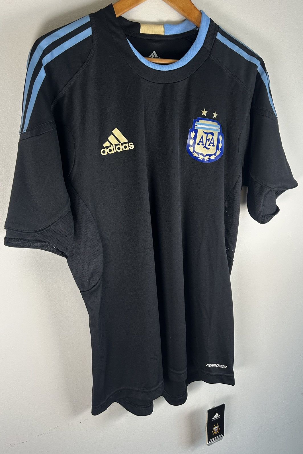 Adidas Adidas Argentina Soccer Jersey Retro 2010 Training Men's M Size US M / EU 48-50 / 2 - 2 Thumbnail